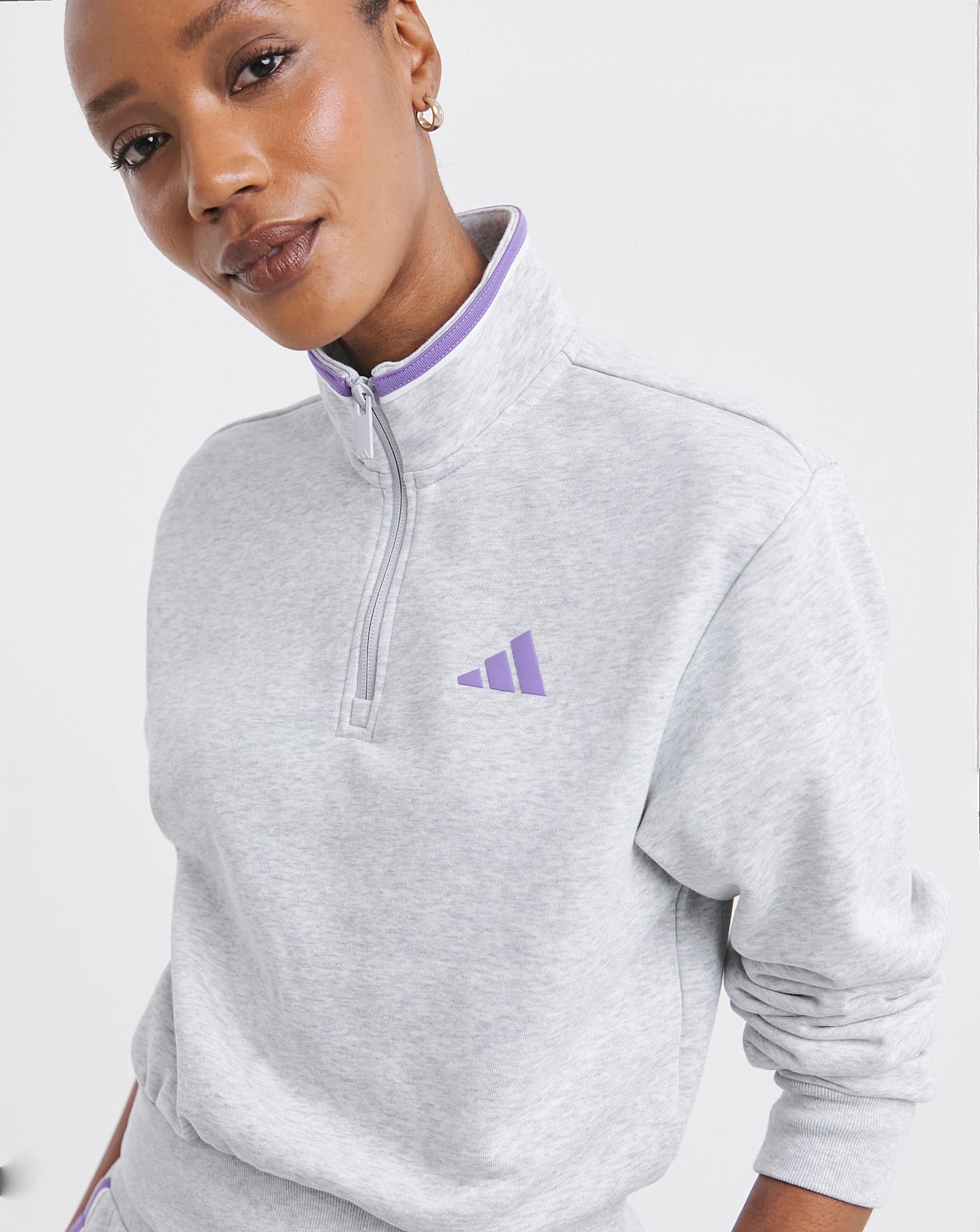 adidas Colourblock 1/4 Zip Sweatshirt Oxendales - Main Image
