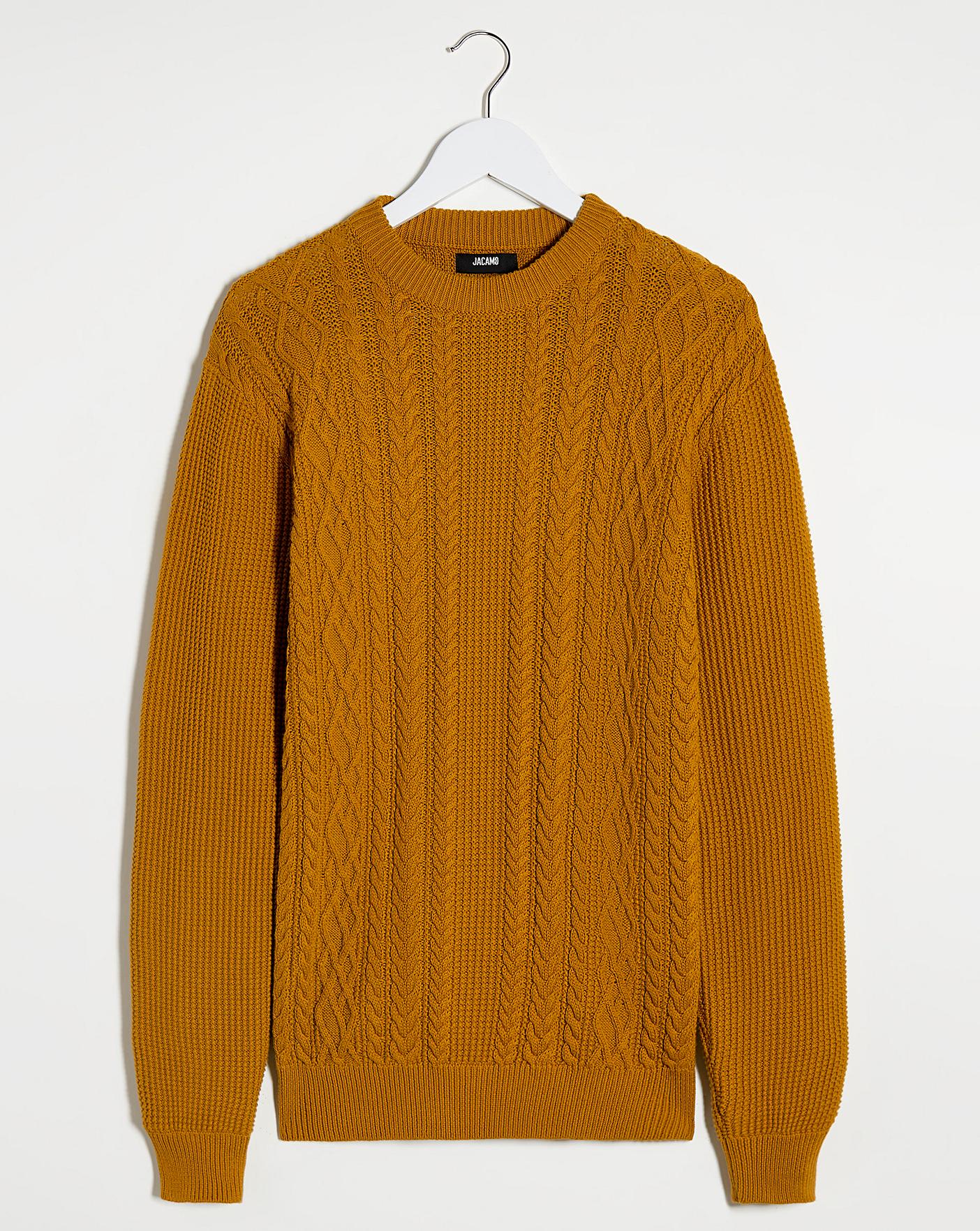 mustard crew neck jumper