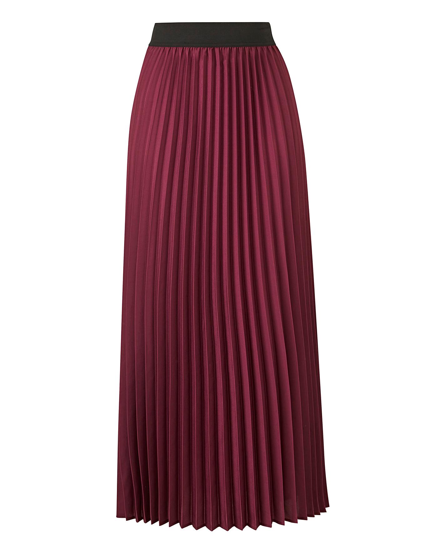 Sunray Pleat Maxi Skirt | Marisota