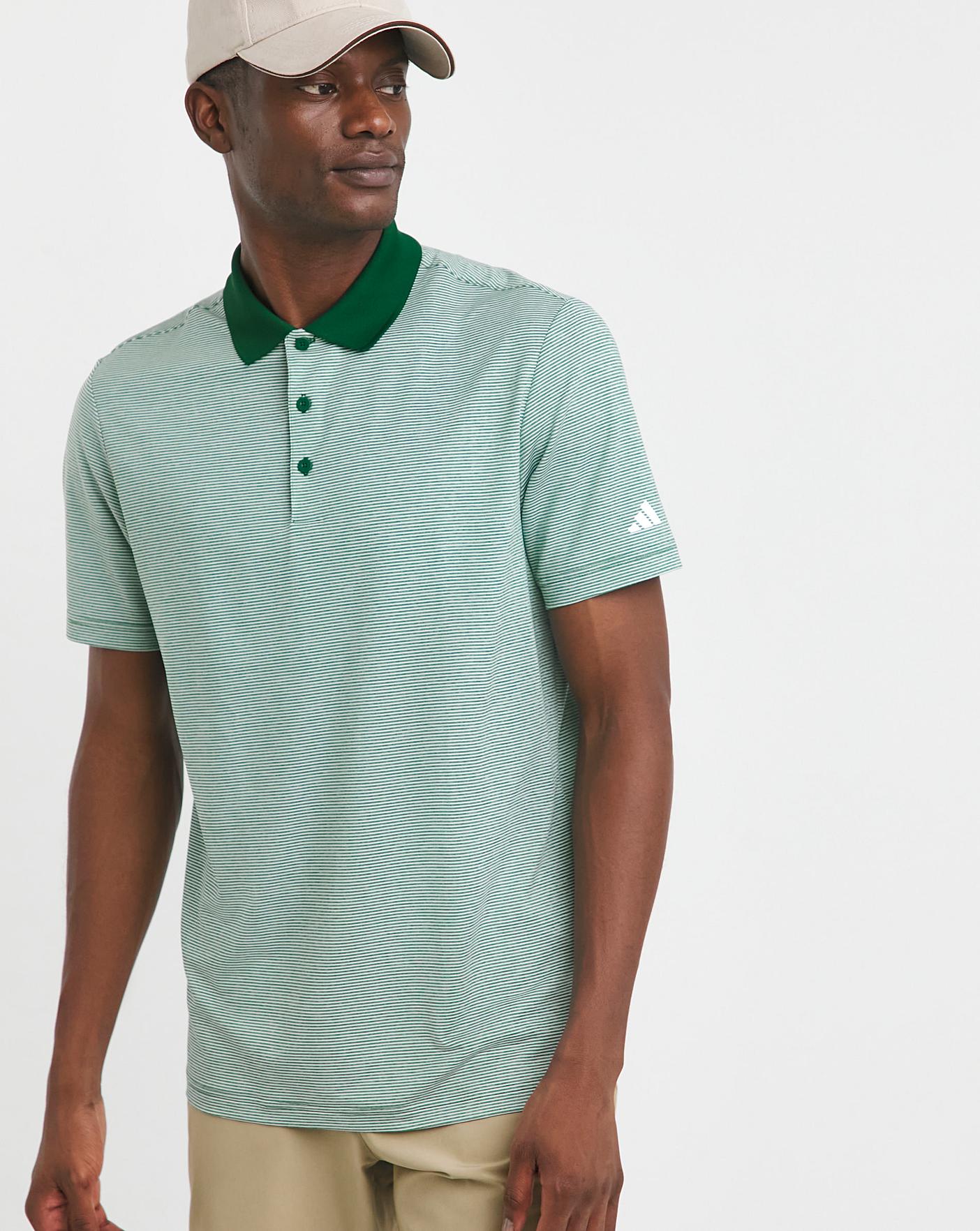 adidas striped polo