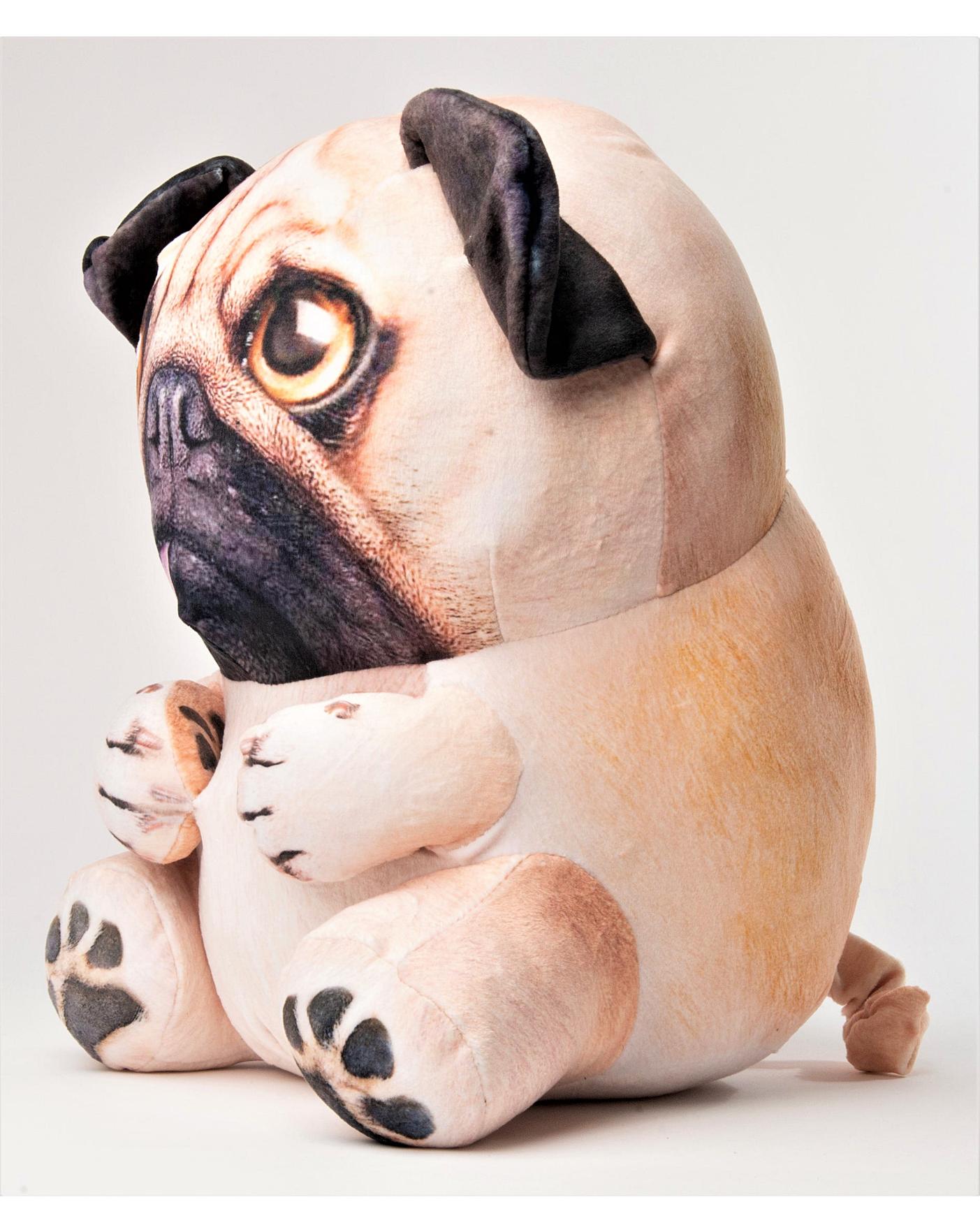 Large pug stuffed animal