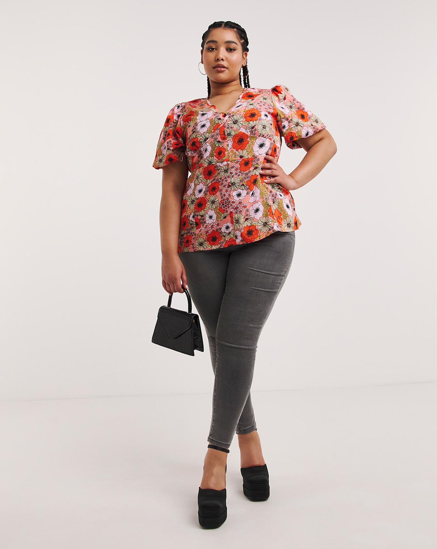 Peplum top for apple 2025 shape