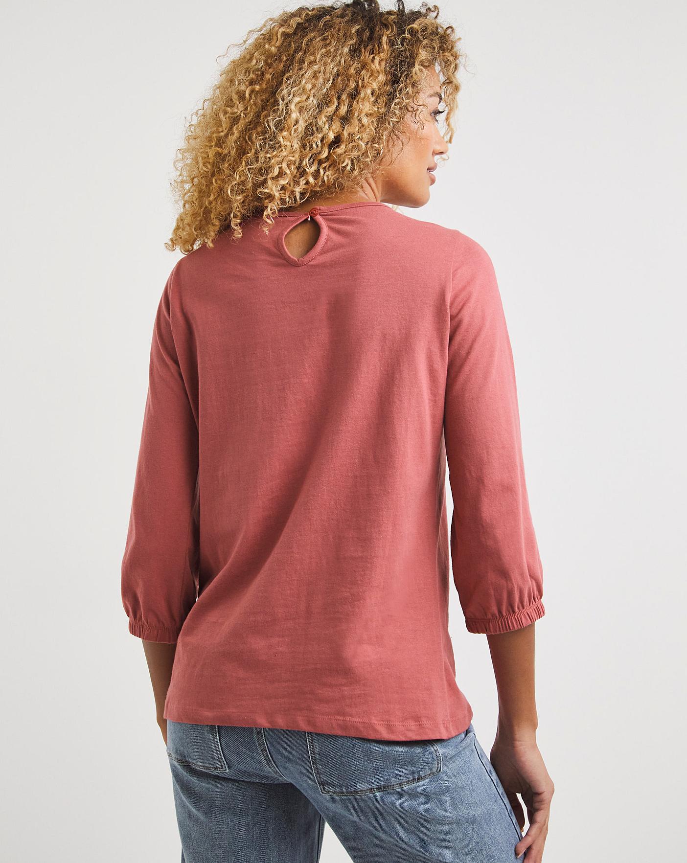 Embroidered Insert Ladder Trim Top | Crazy Clearance