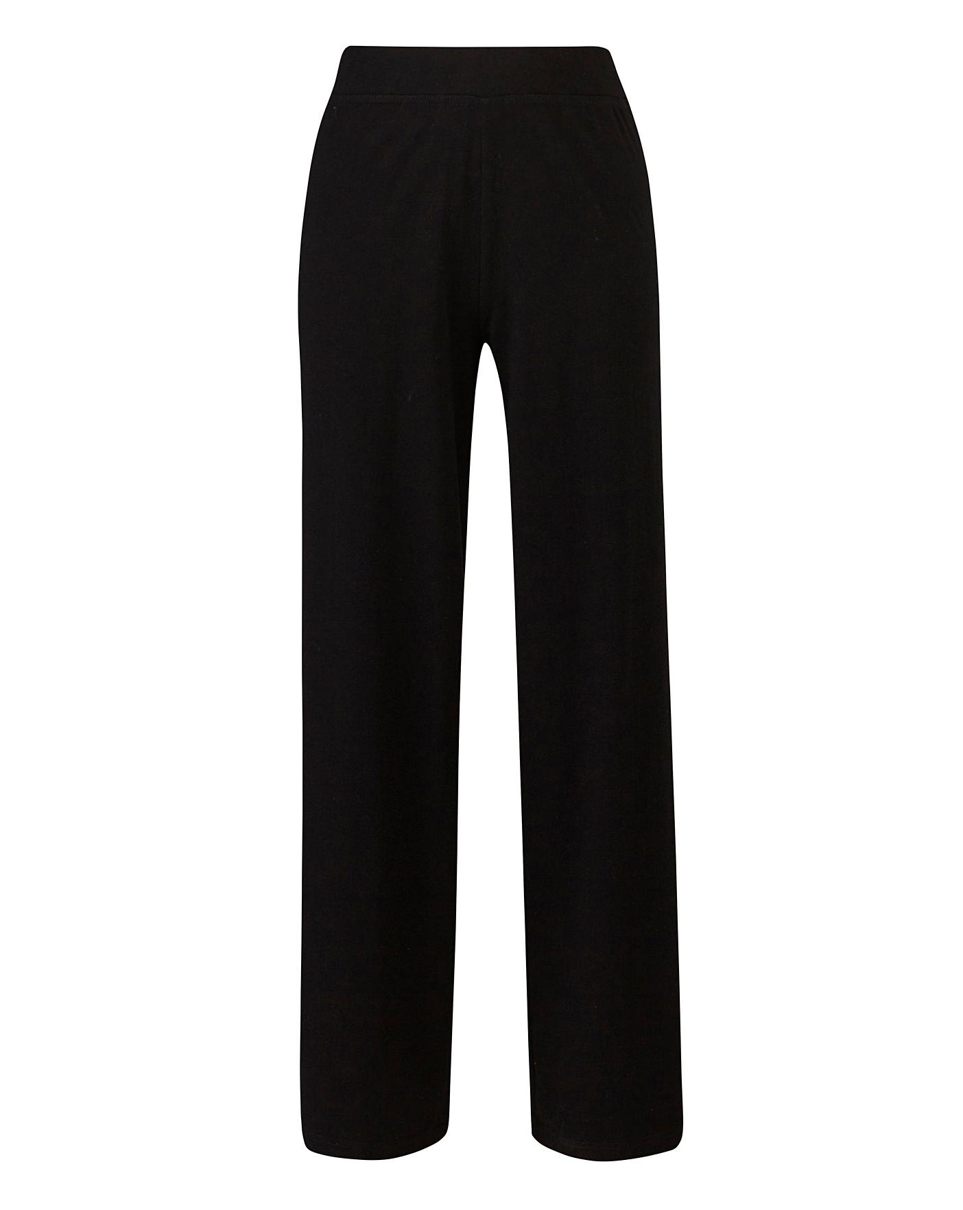 wide leg sports trousers