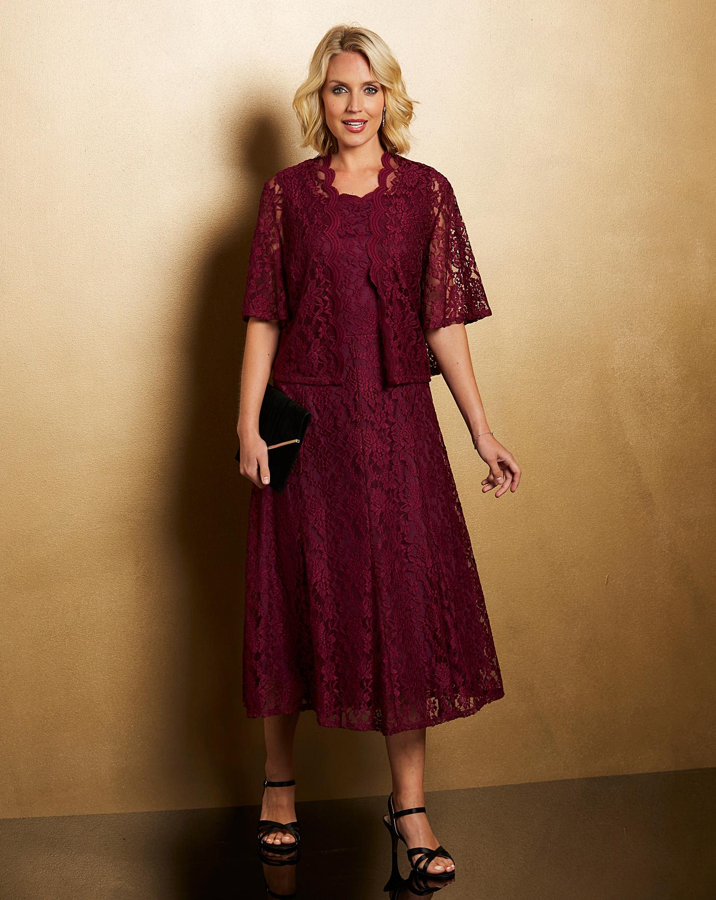 nightingales lace dress and jacket
