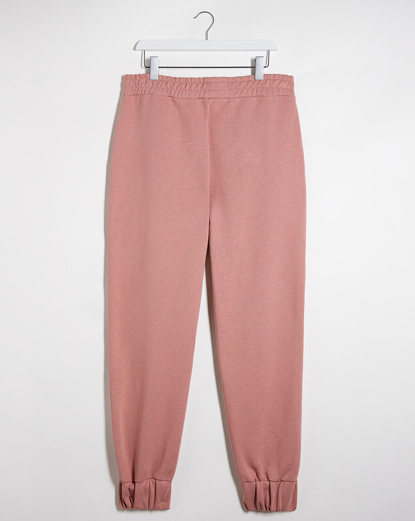 dusky pink joggers