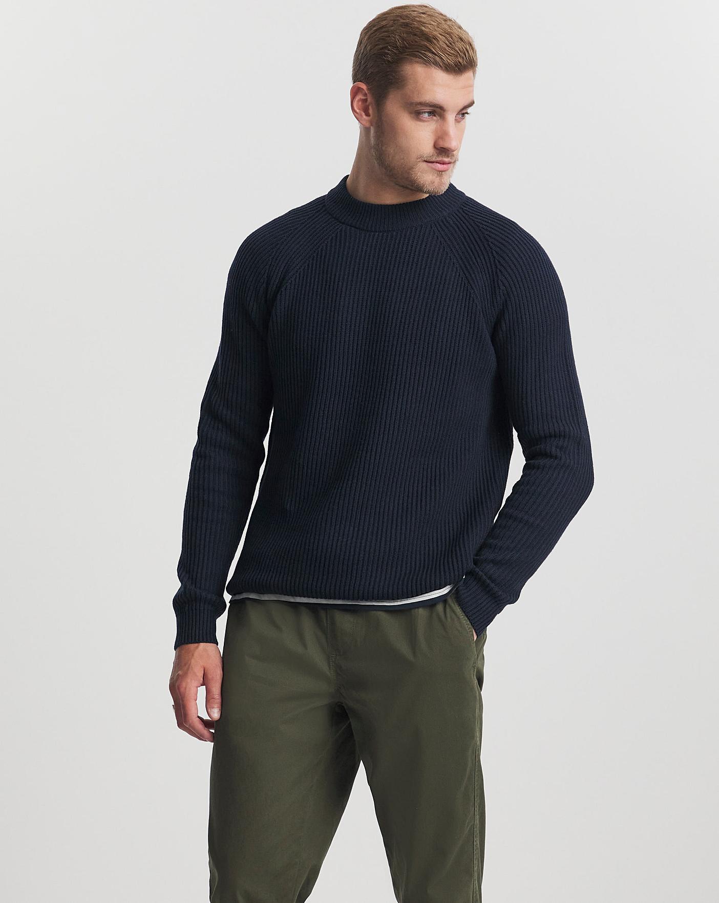 fisherman crew neck jumper