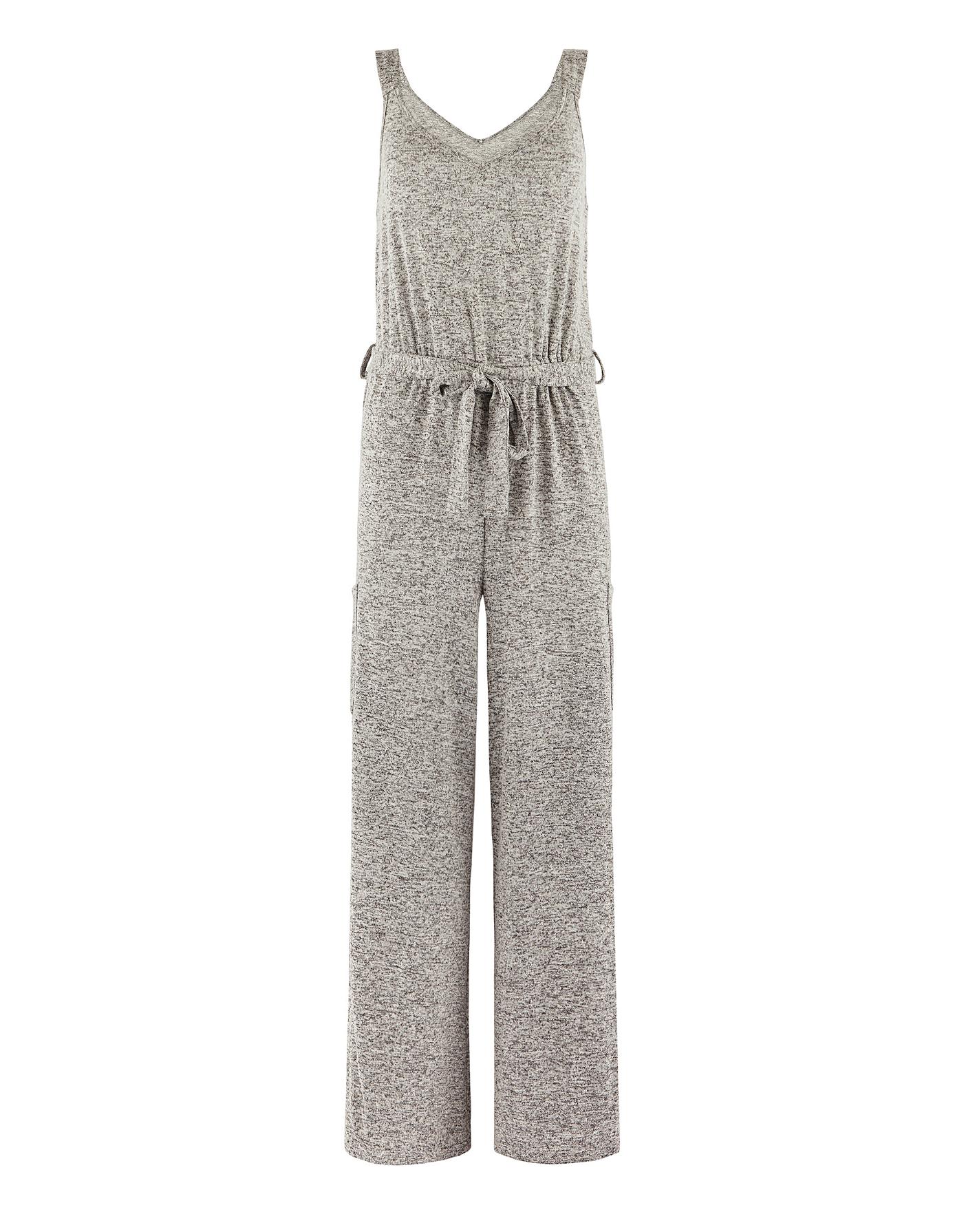 knit wide leg jumpsuit