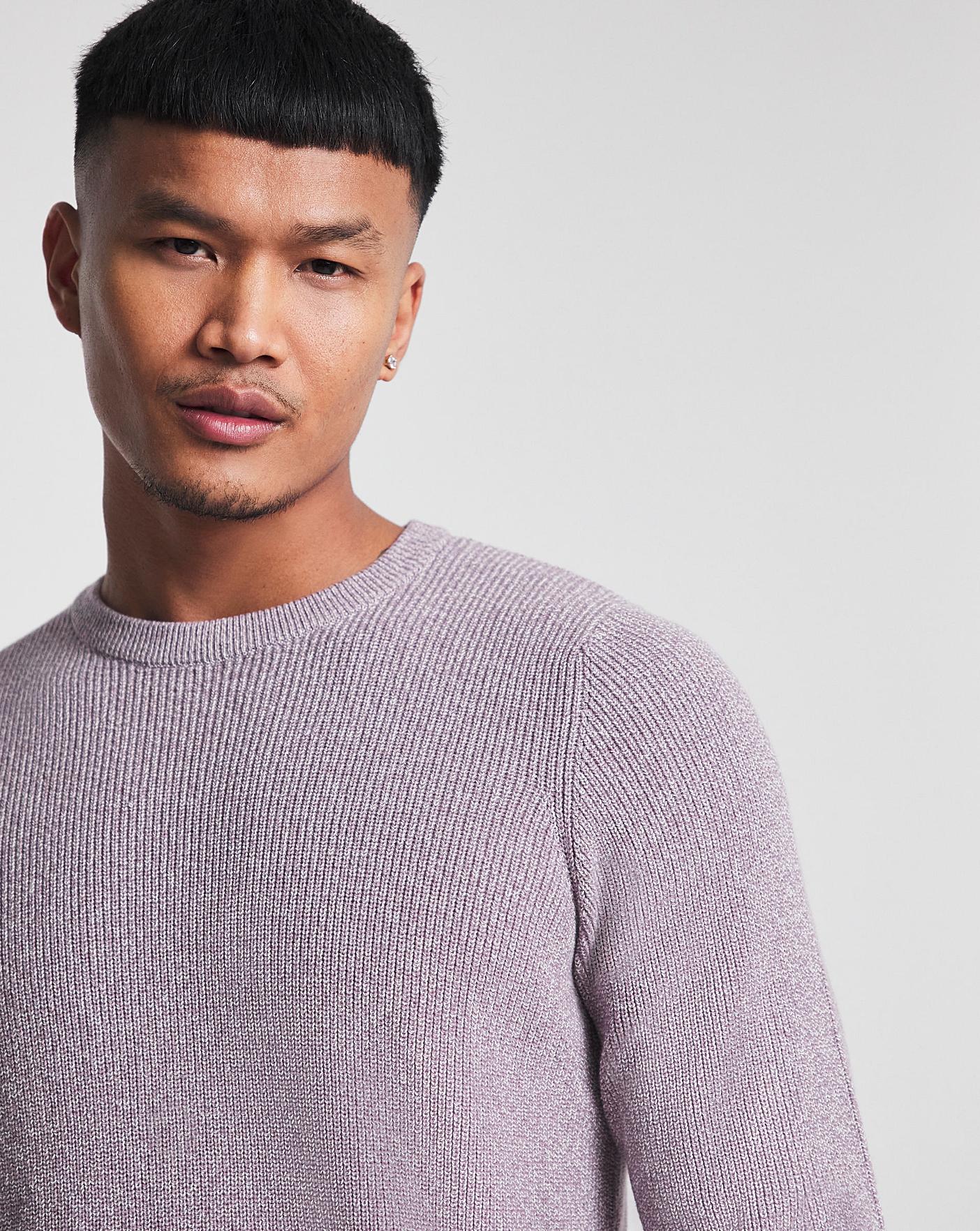 Fine Twisted Knit Crew Neck Jumper | Jacamo