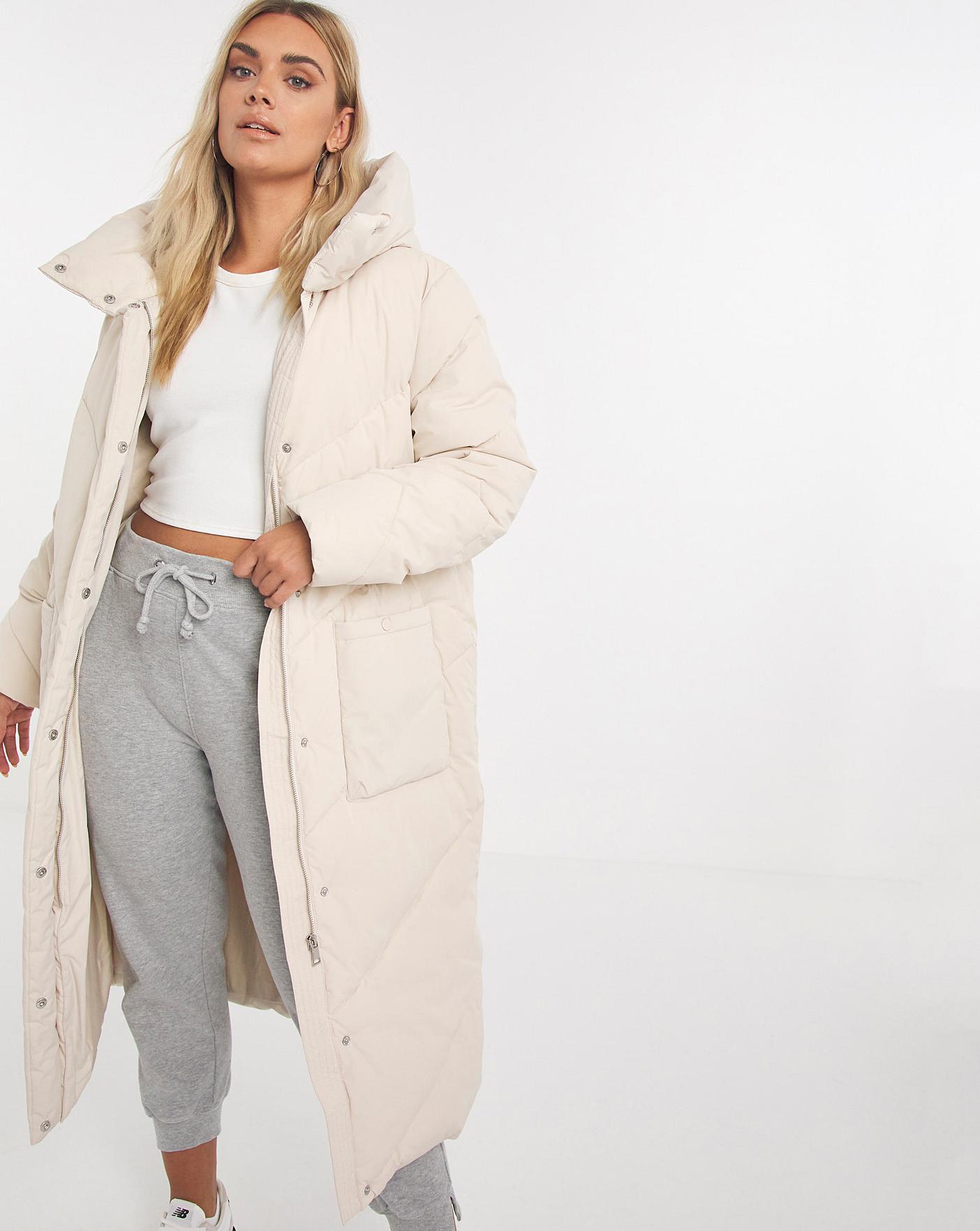 Long Padded Duvet Coat | Simply Be