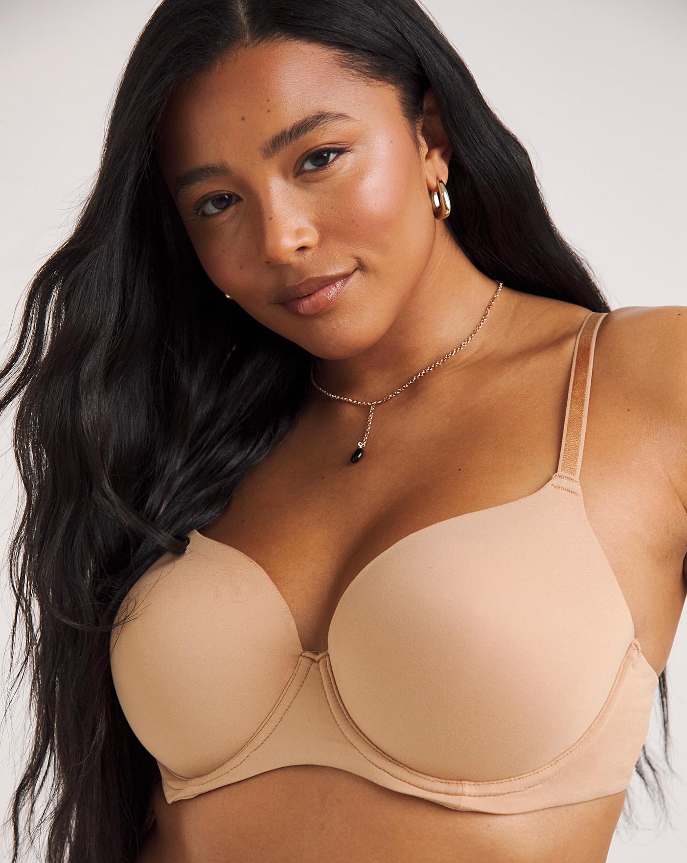 Feather Touch Tshirt Bra Nude 4