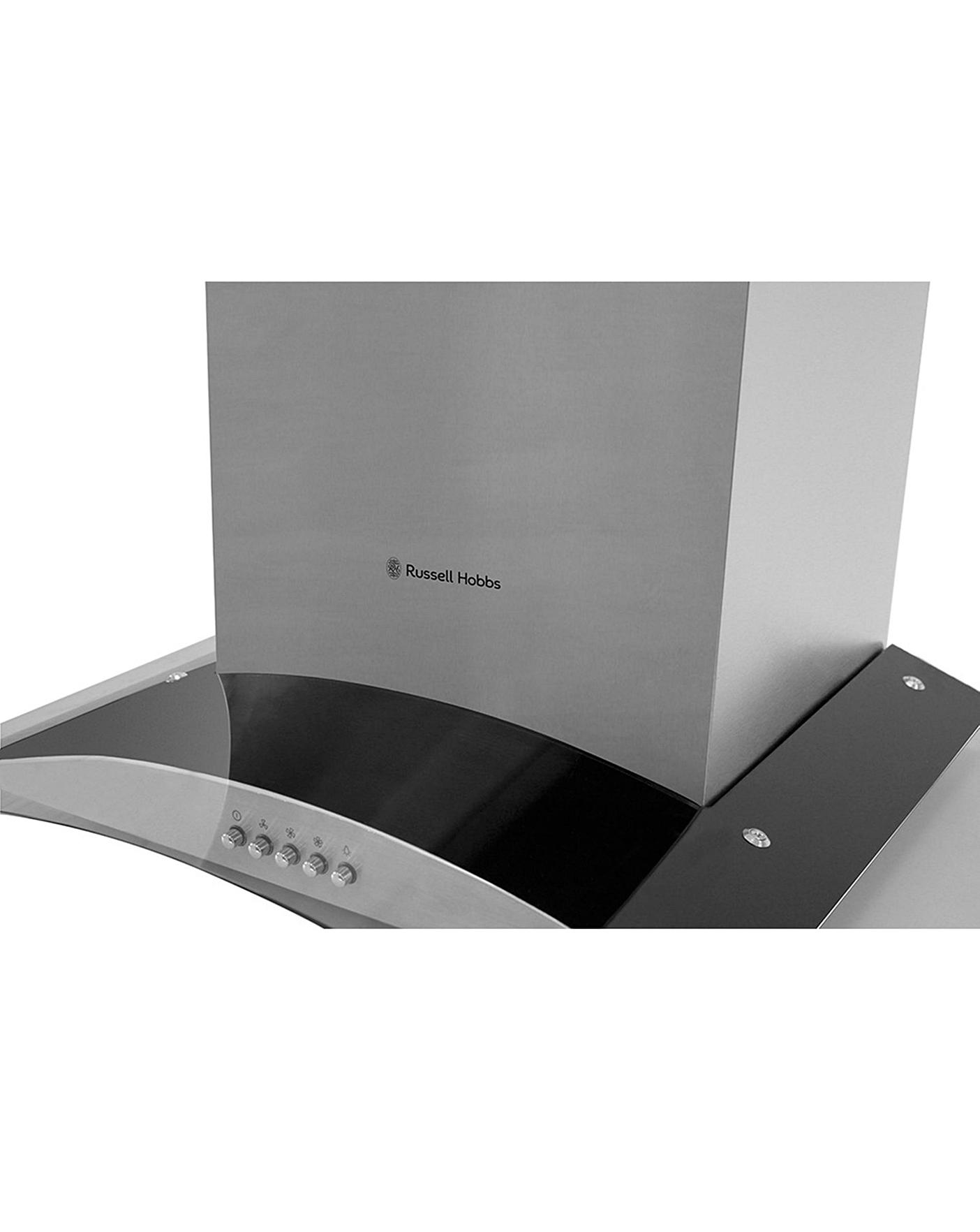 Russell Hobbs Steel Glass Cooker Hood | Premier Man