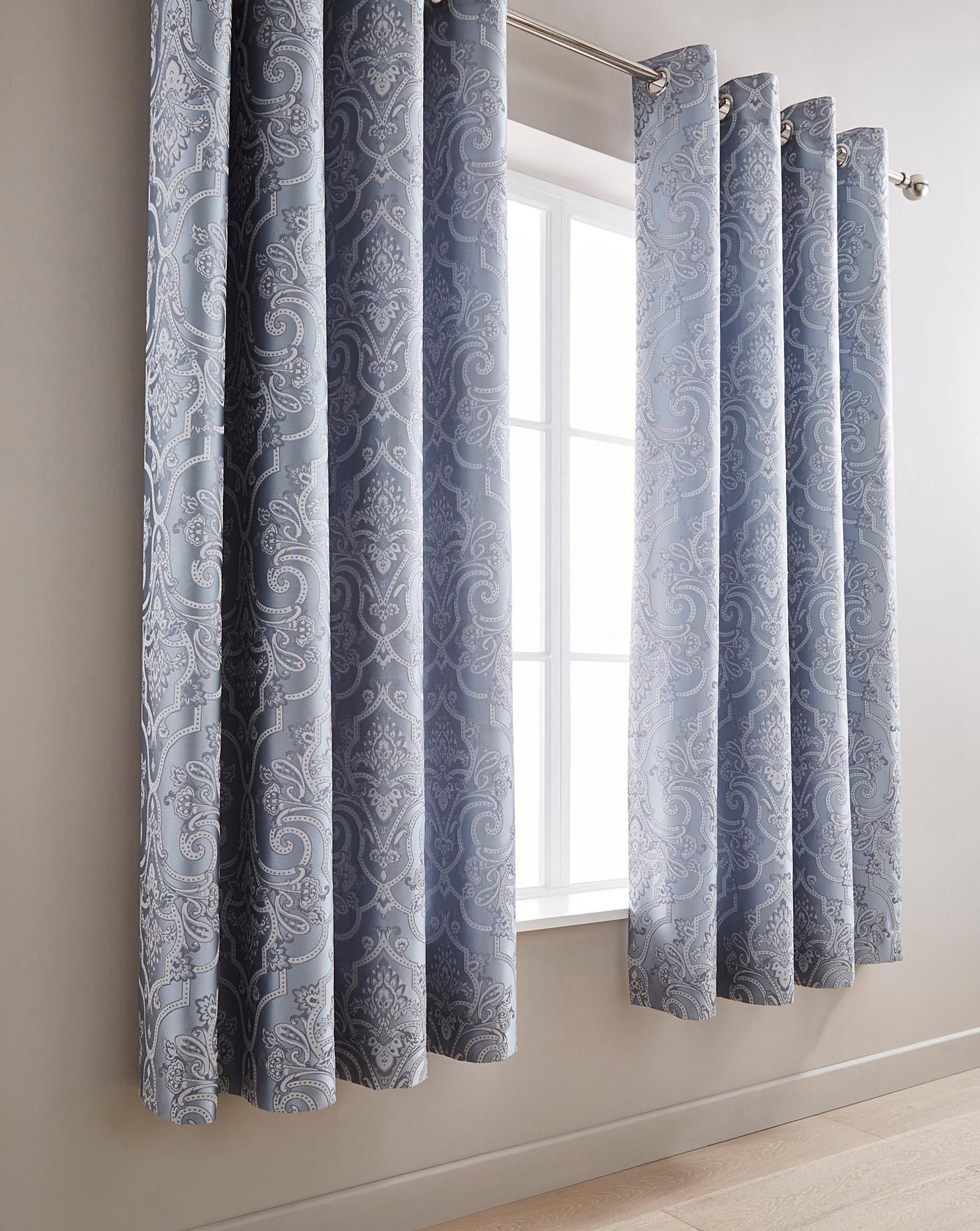 Stranford Lined Eyelet Curtains Oxendales