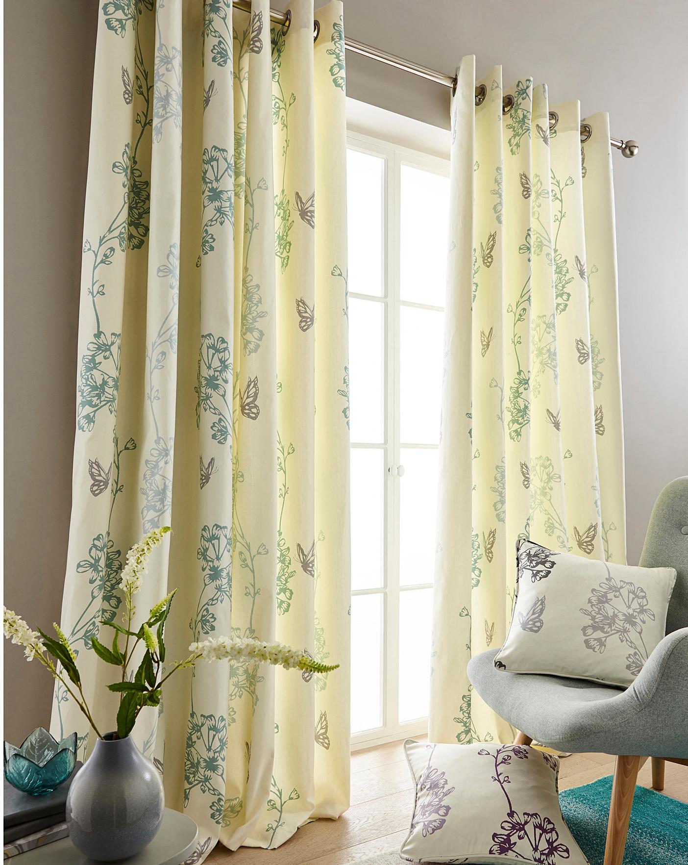 Thea Printed Eyelet Curtain Premier Man