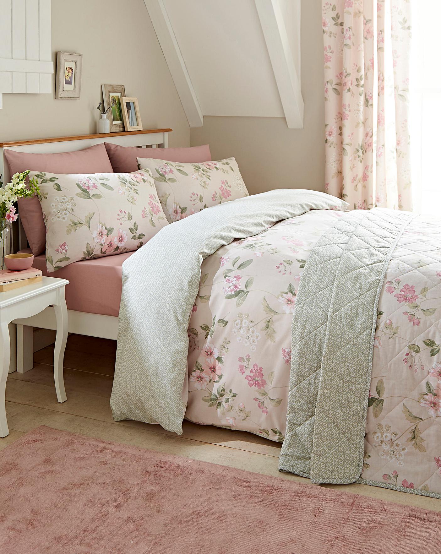 Lorena Blush Duvet Cover Set Fashion World