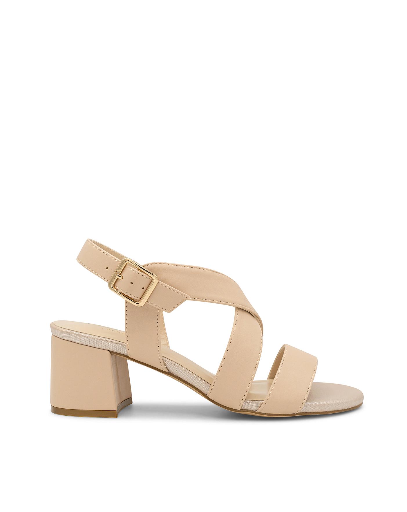 Block heel leather sandals new arrivals