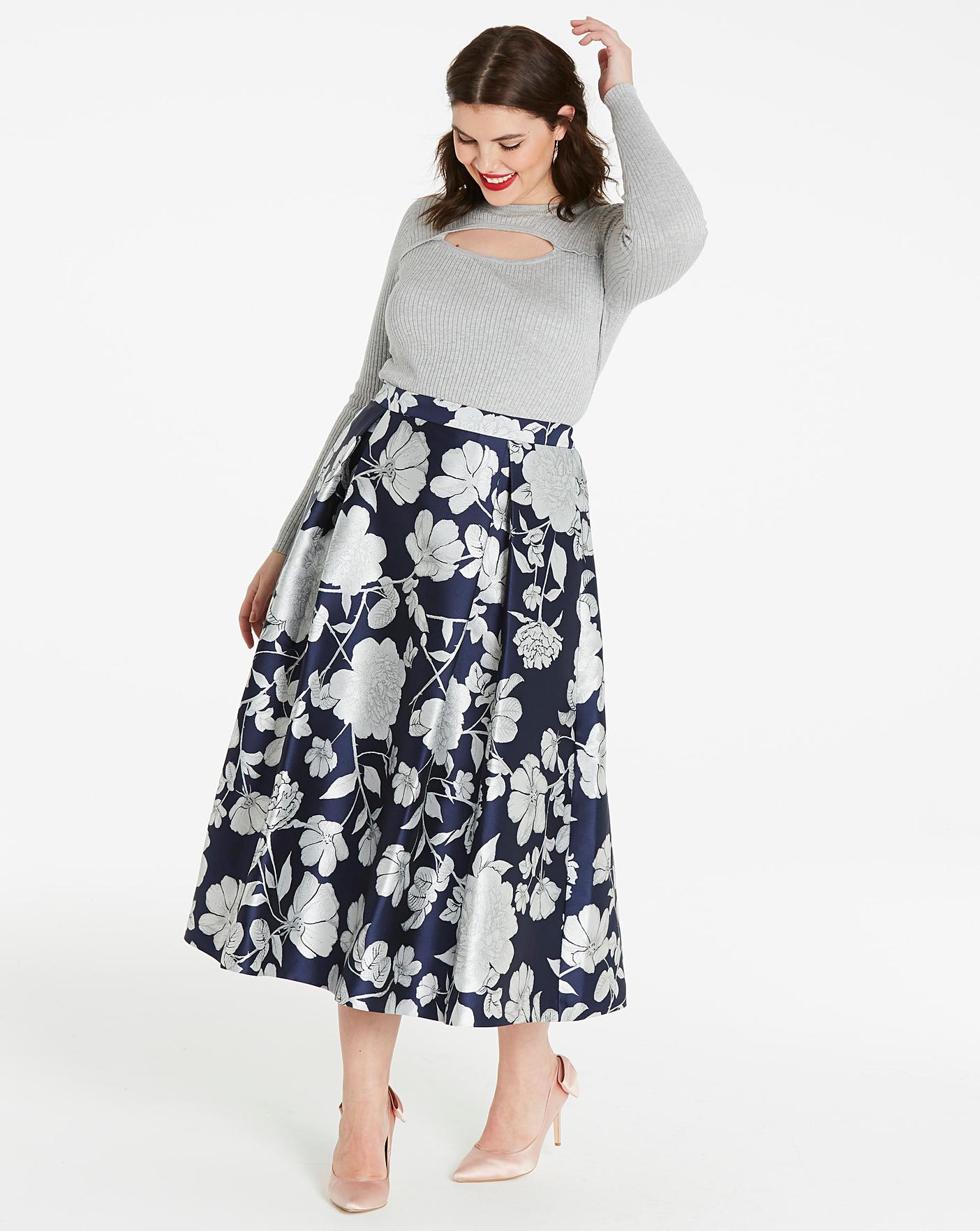 joanna hope jacquard prom skirt