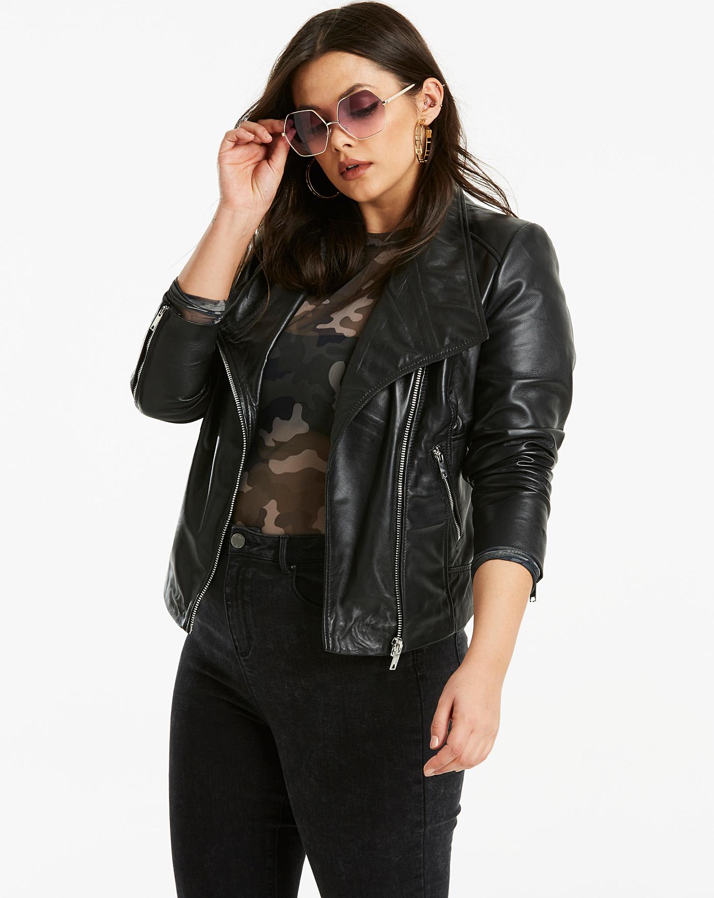 Joanna Hope Leather Jacket | Simply Be