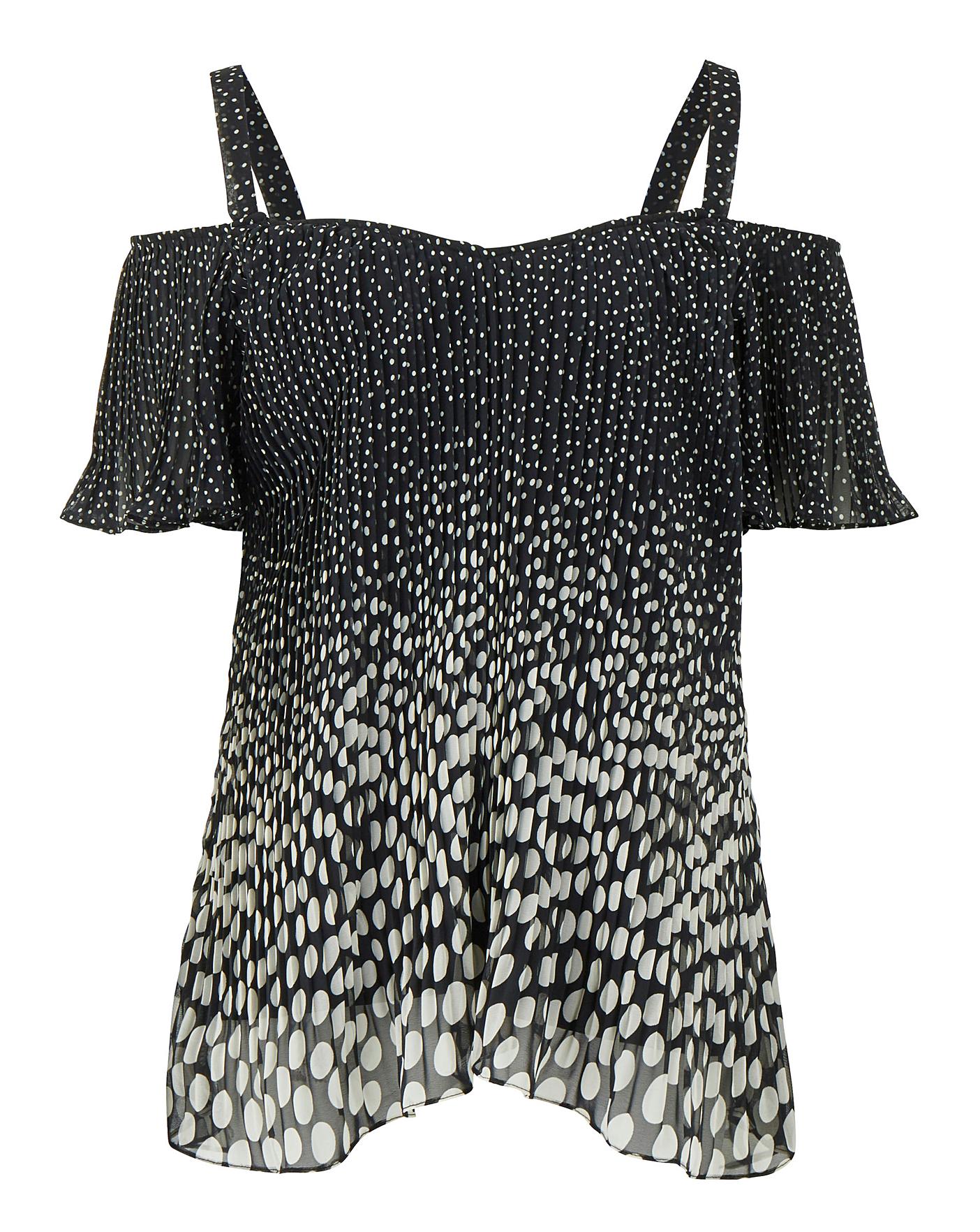 Black cold best sale shoulder top asda