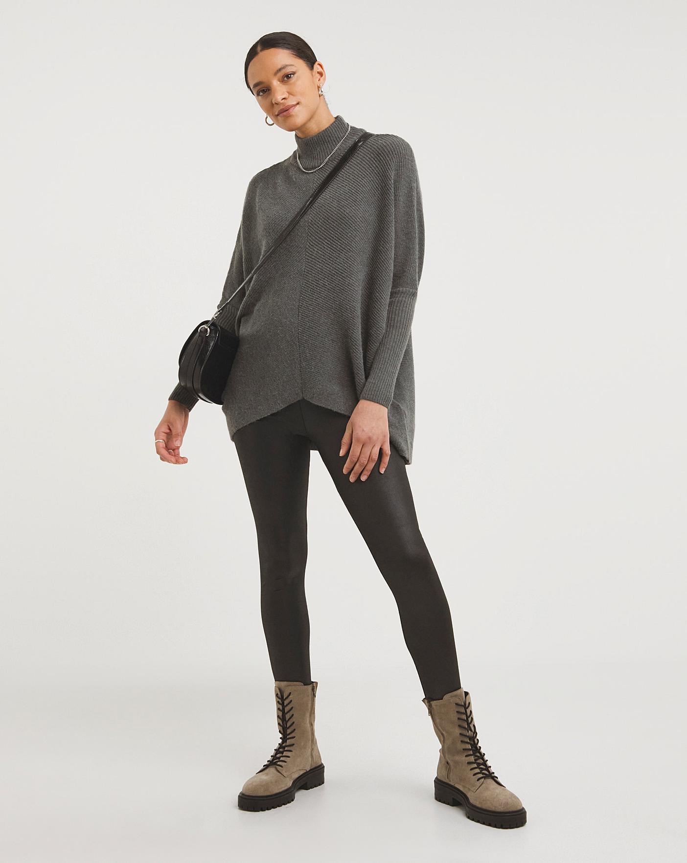 Cosy High Neck Chevron Jumper | J D Williams