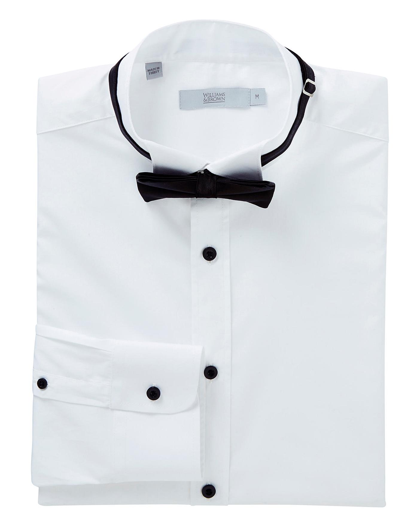 white dinner shirt