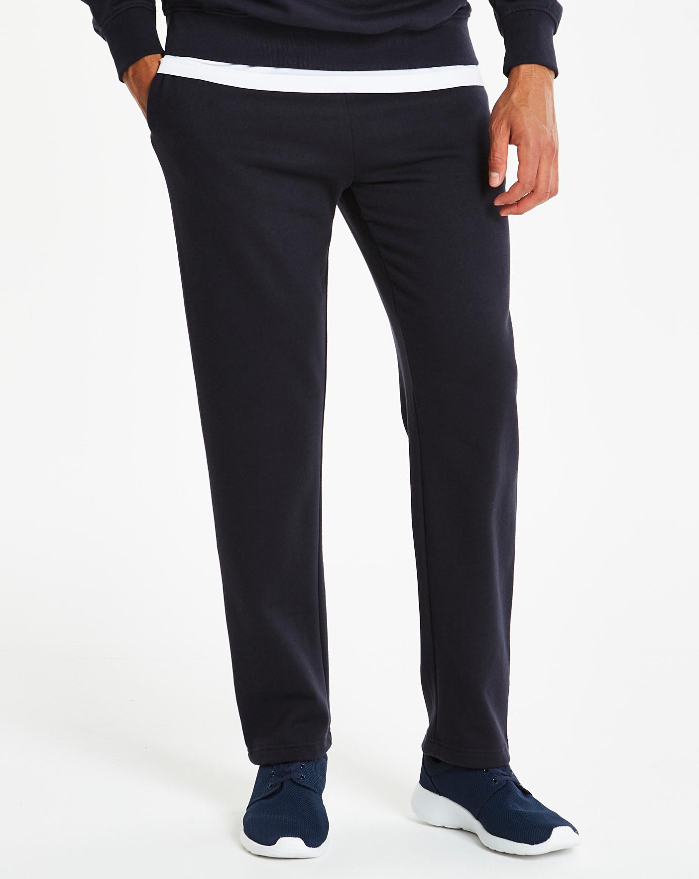 straight hem jog pants