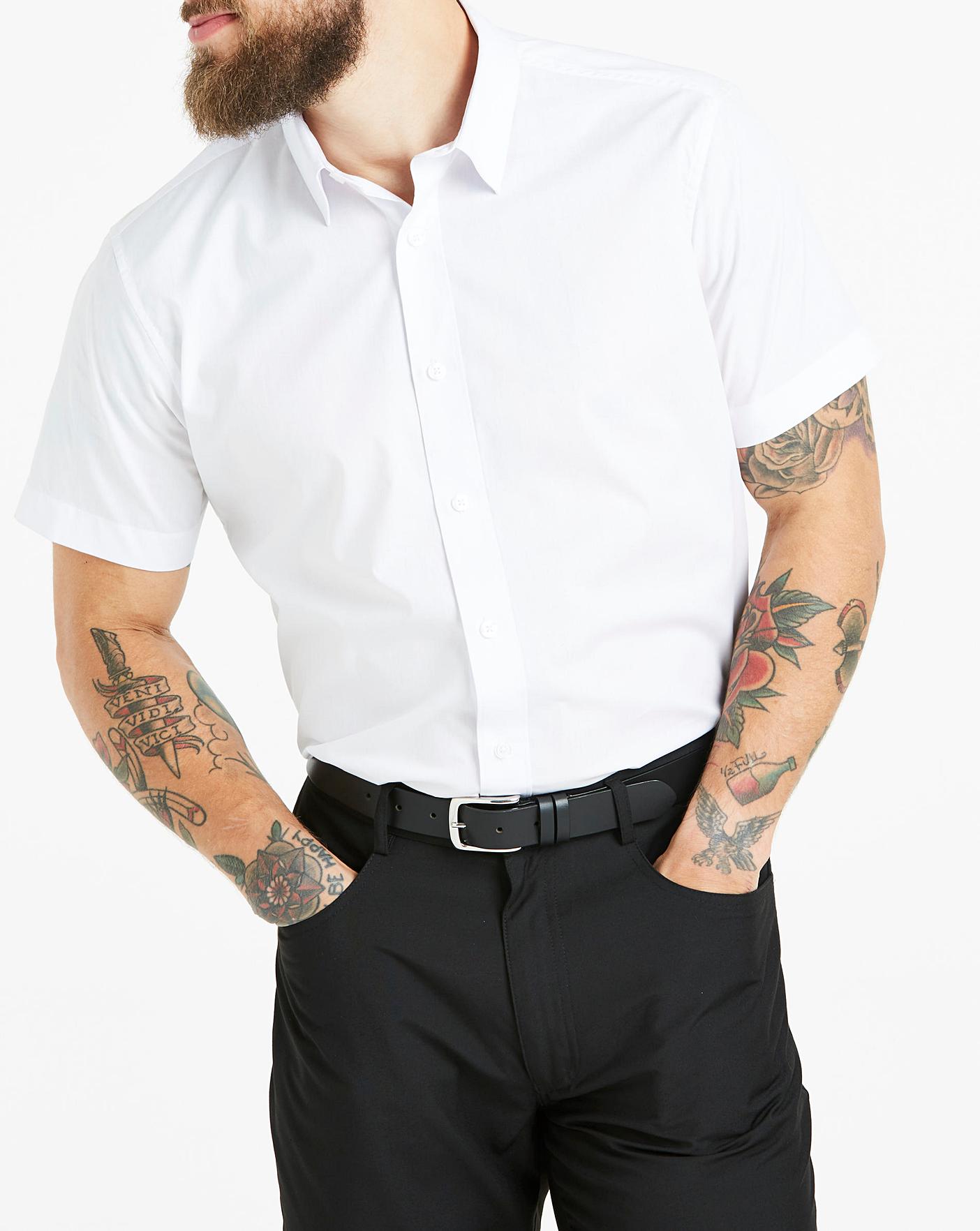 cheap white short sleeve shirts