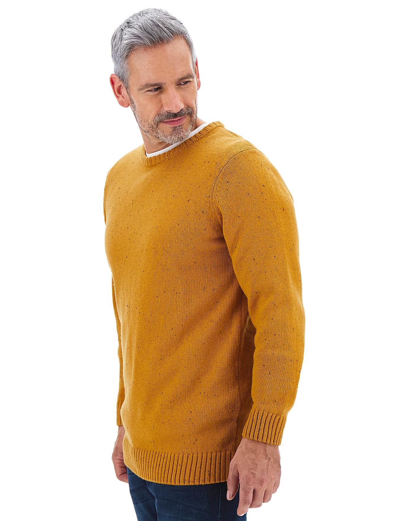 mustard crew neck jumper