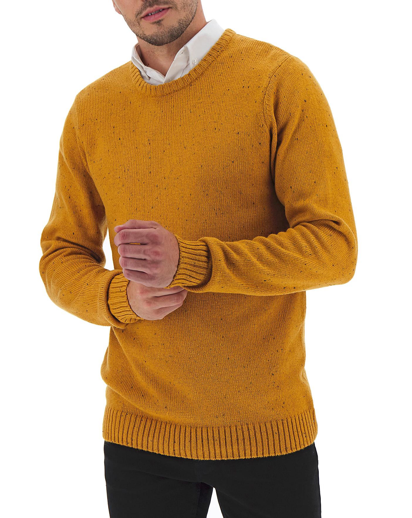 mustard crew neck jumper