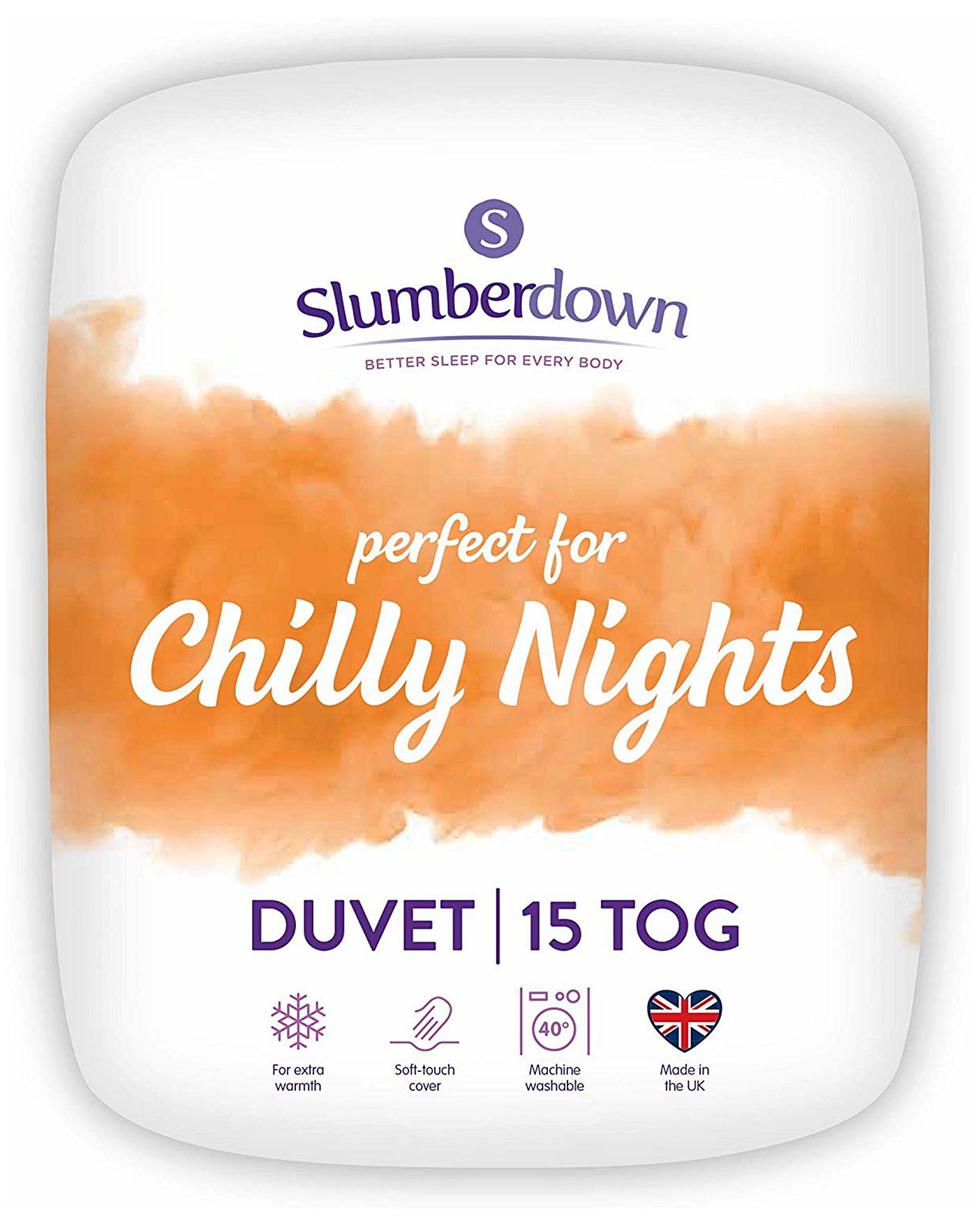Slumberdown Chilly Nights 15 Tog Duvet J D Williams