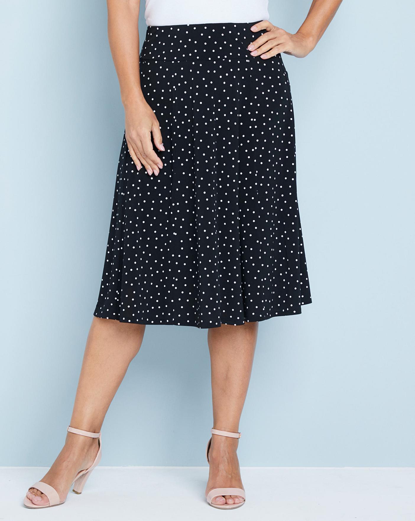 Julipa Print Fit and Flare Skirt 25inch | Oxendales