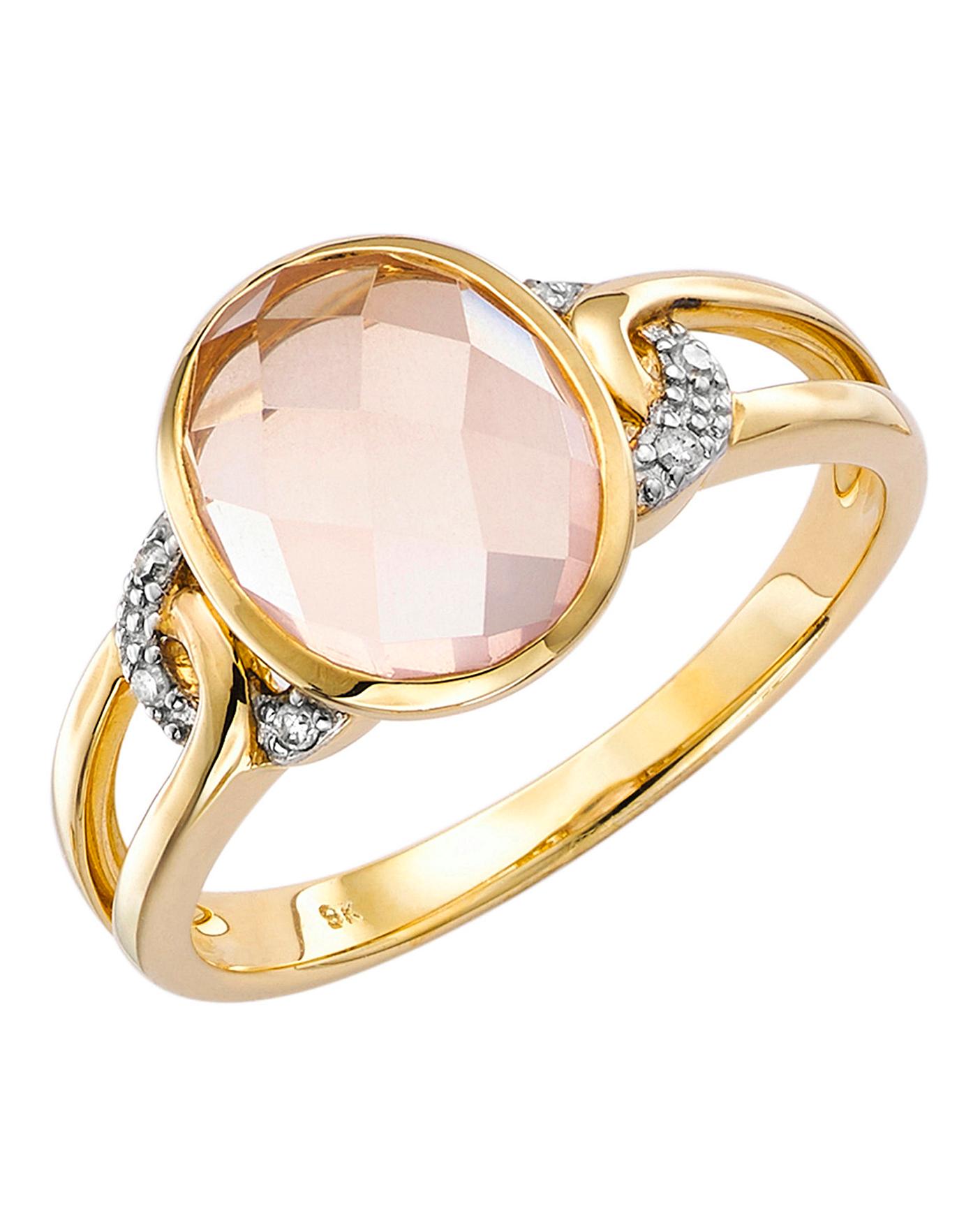 rose quartz and gold