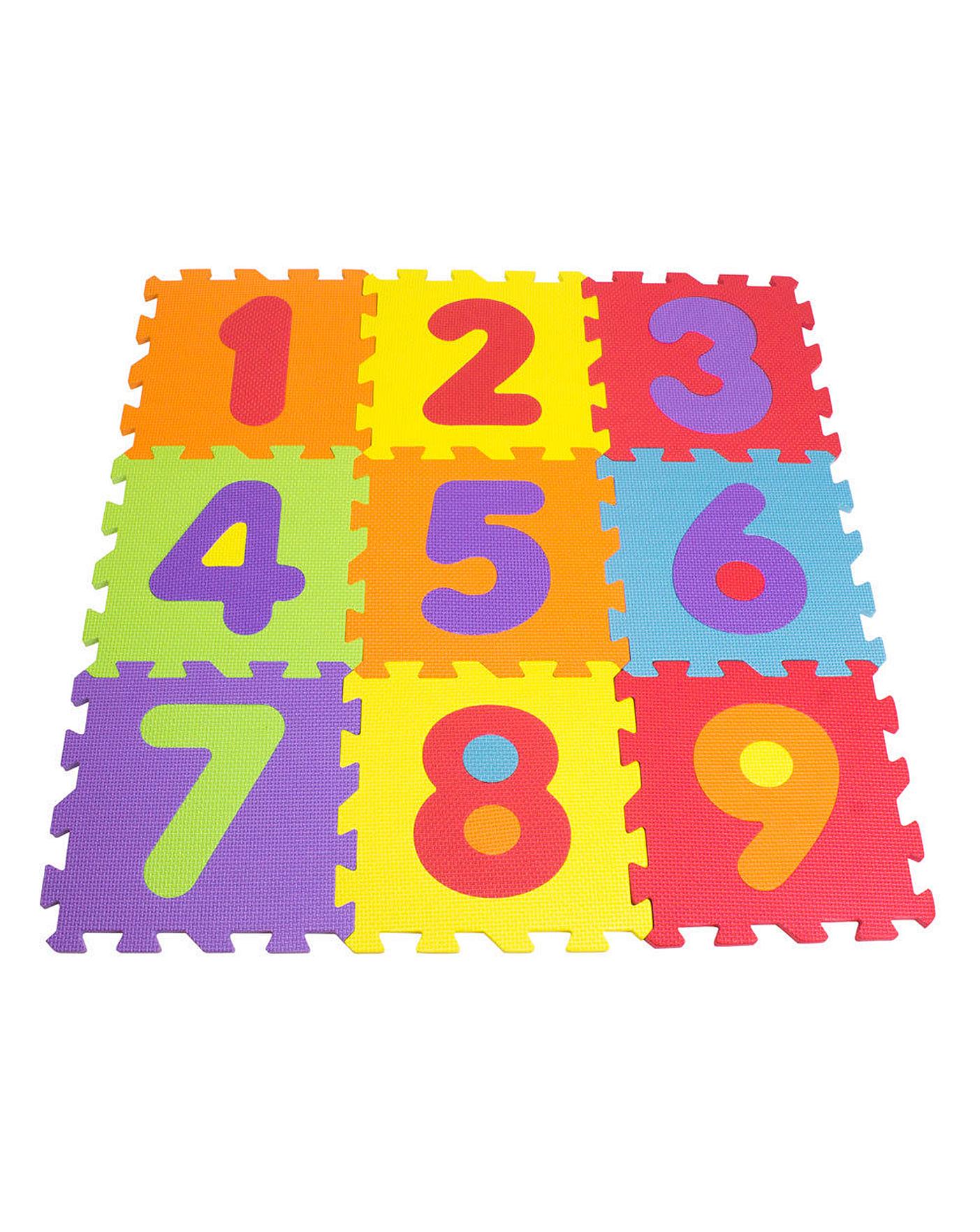 Numbers Floor Mat Puzzle With 9 Pieces J D Williams