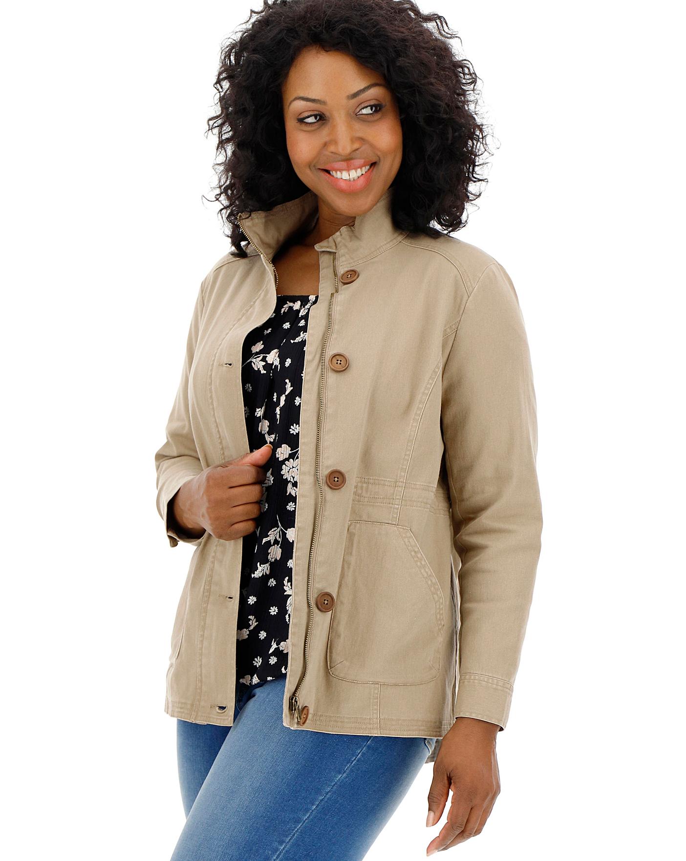 women's cotton utility jacket