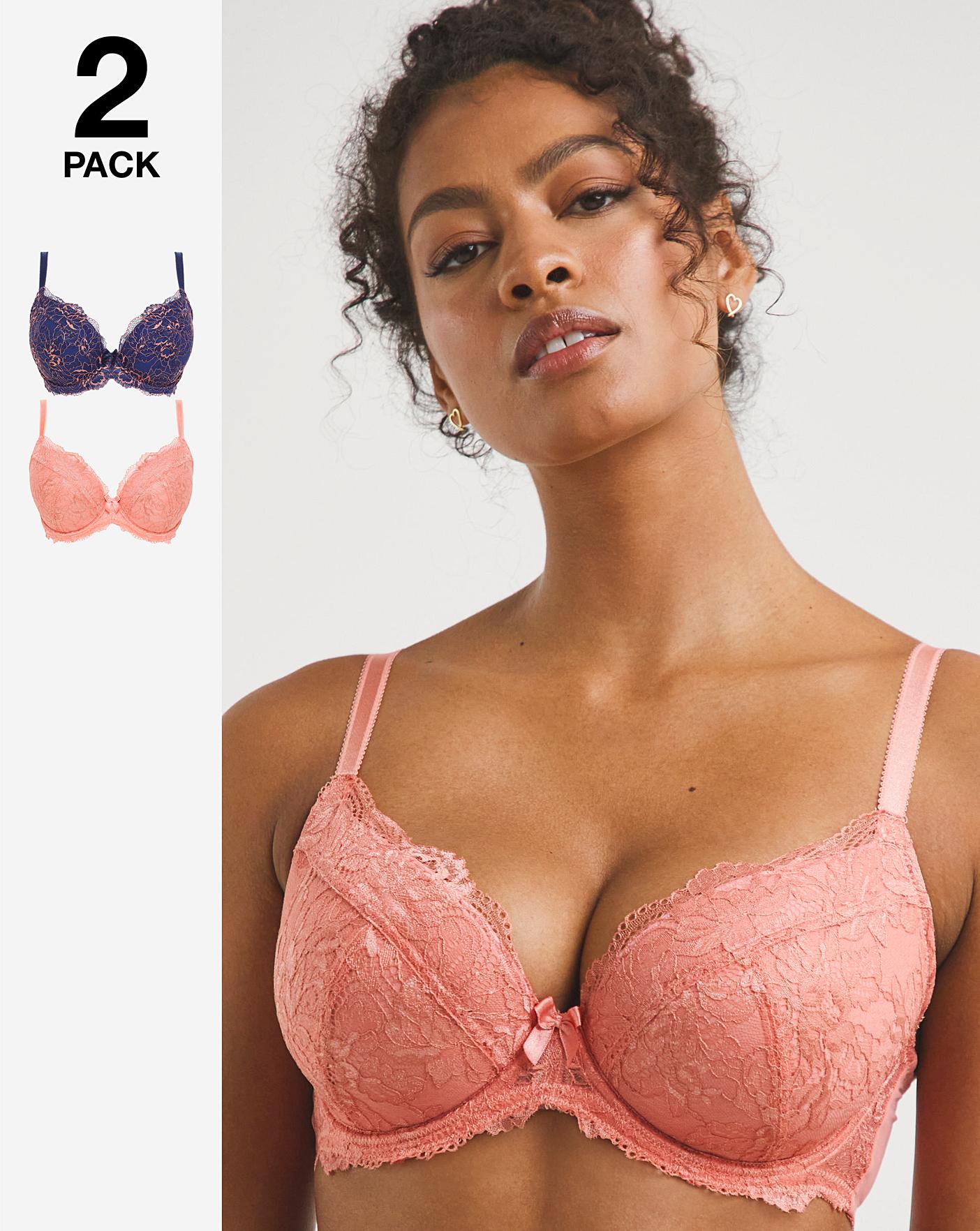 Prime Plunge Double Knit Spacer Bra Nude Blush 40B