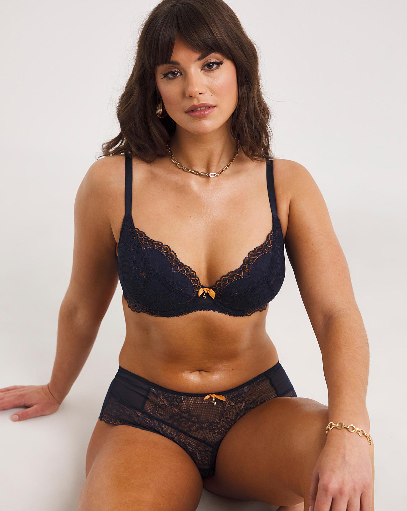 Super Boost Thick Padded Add 2 Cups Push Up Lace Bra Plunge