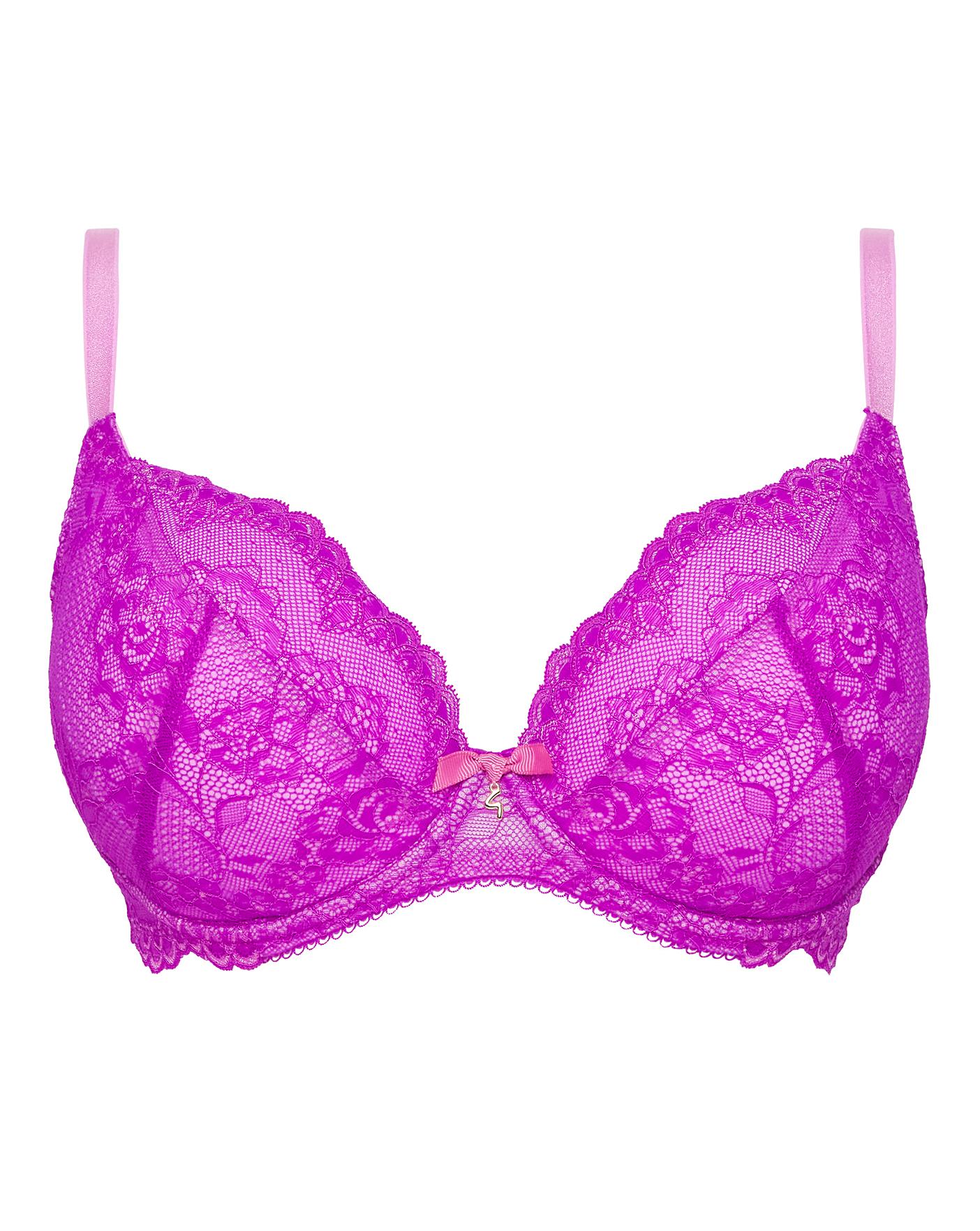 Gossard Superboost Lace Plunge Bra - Vivacious Pink – Undies Unlimited