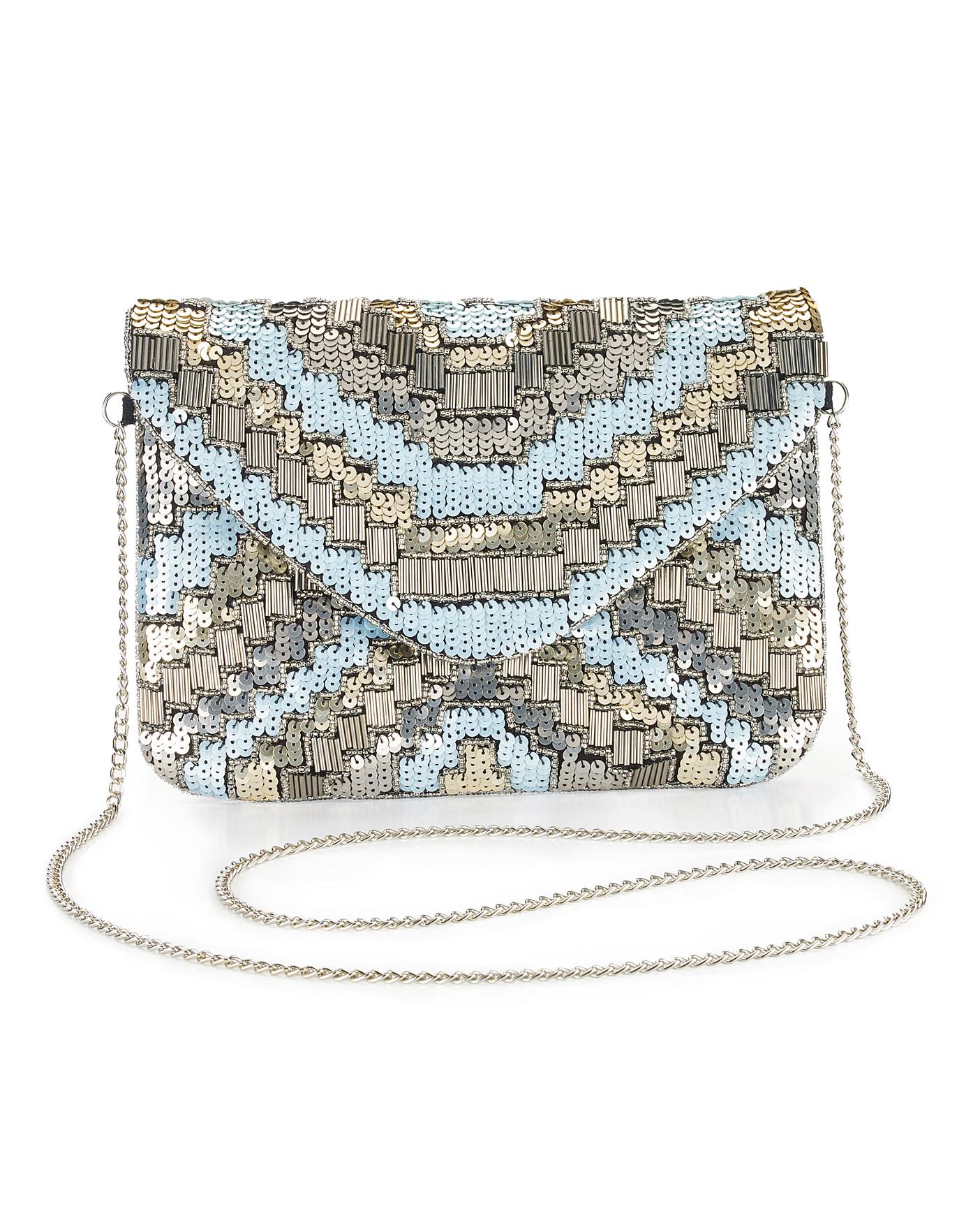 embellished clutch