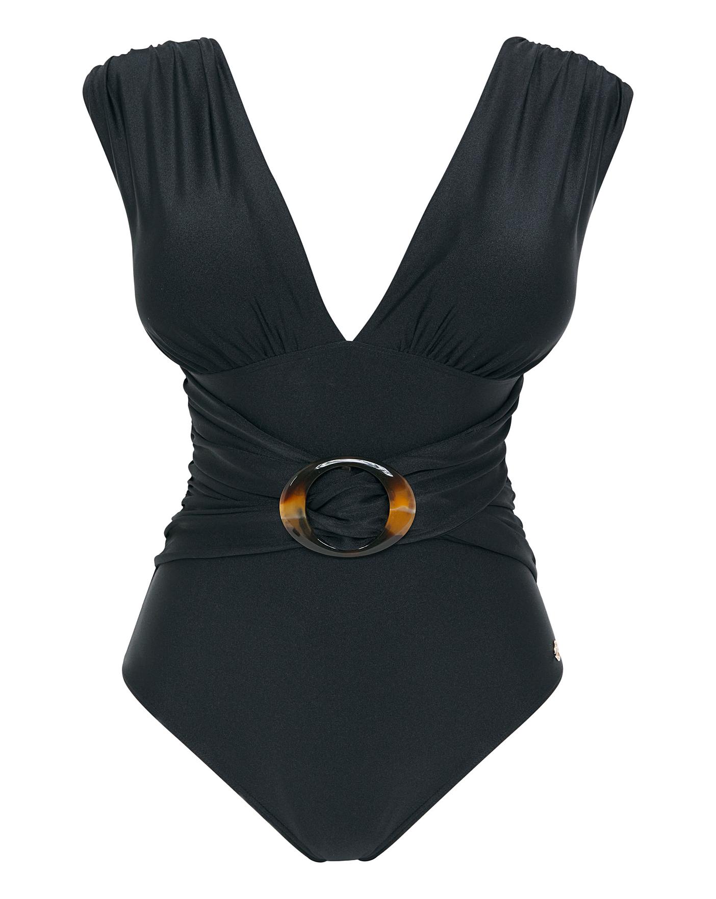 Joanna Hope Ruche Plunge Swimsuit | J D Williams