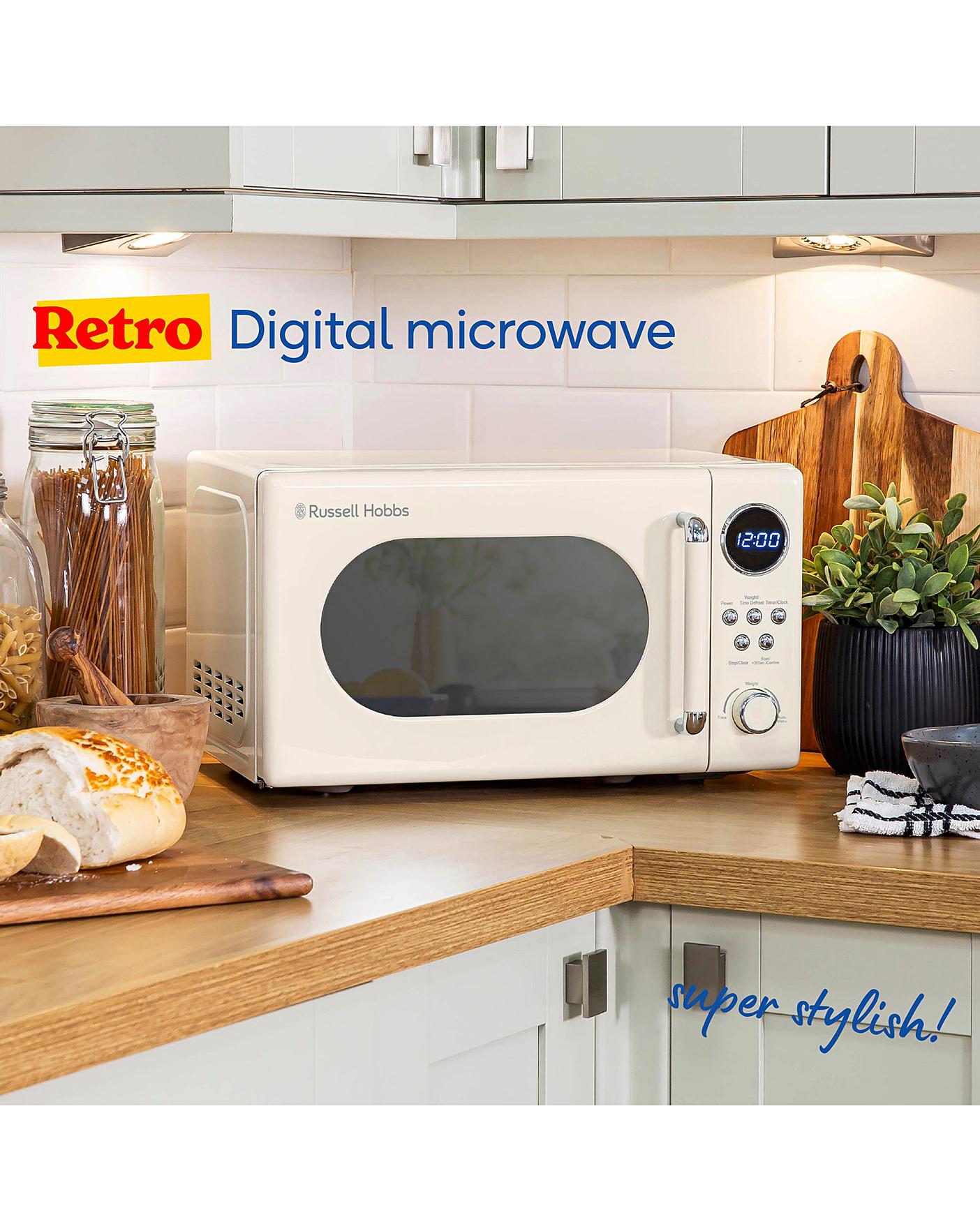 Retro 20L 800W Microwave Cream v3