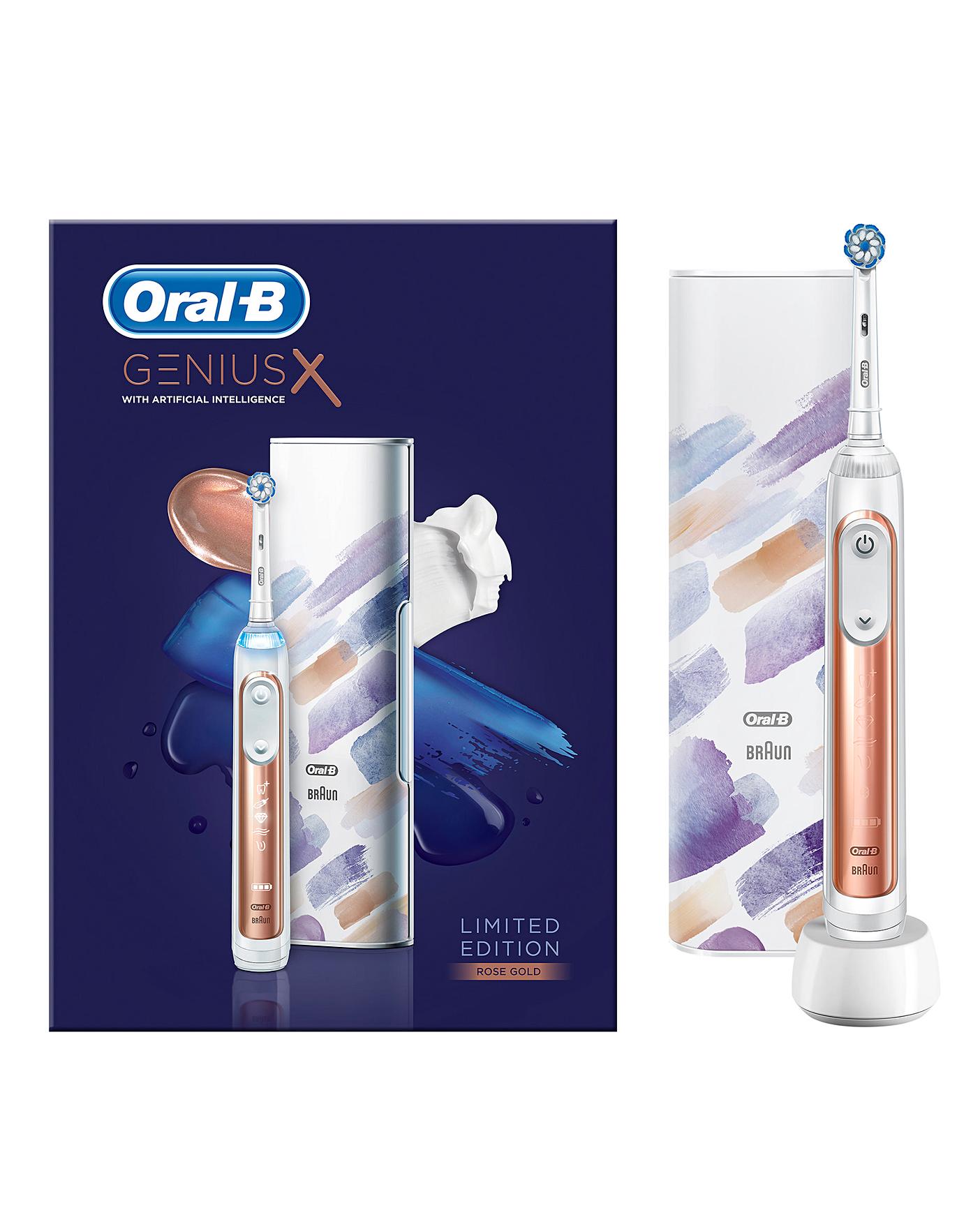 rose gold oral b electric toothbrush