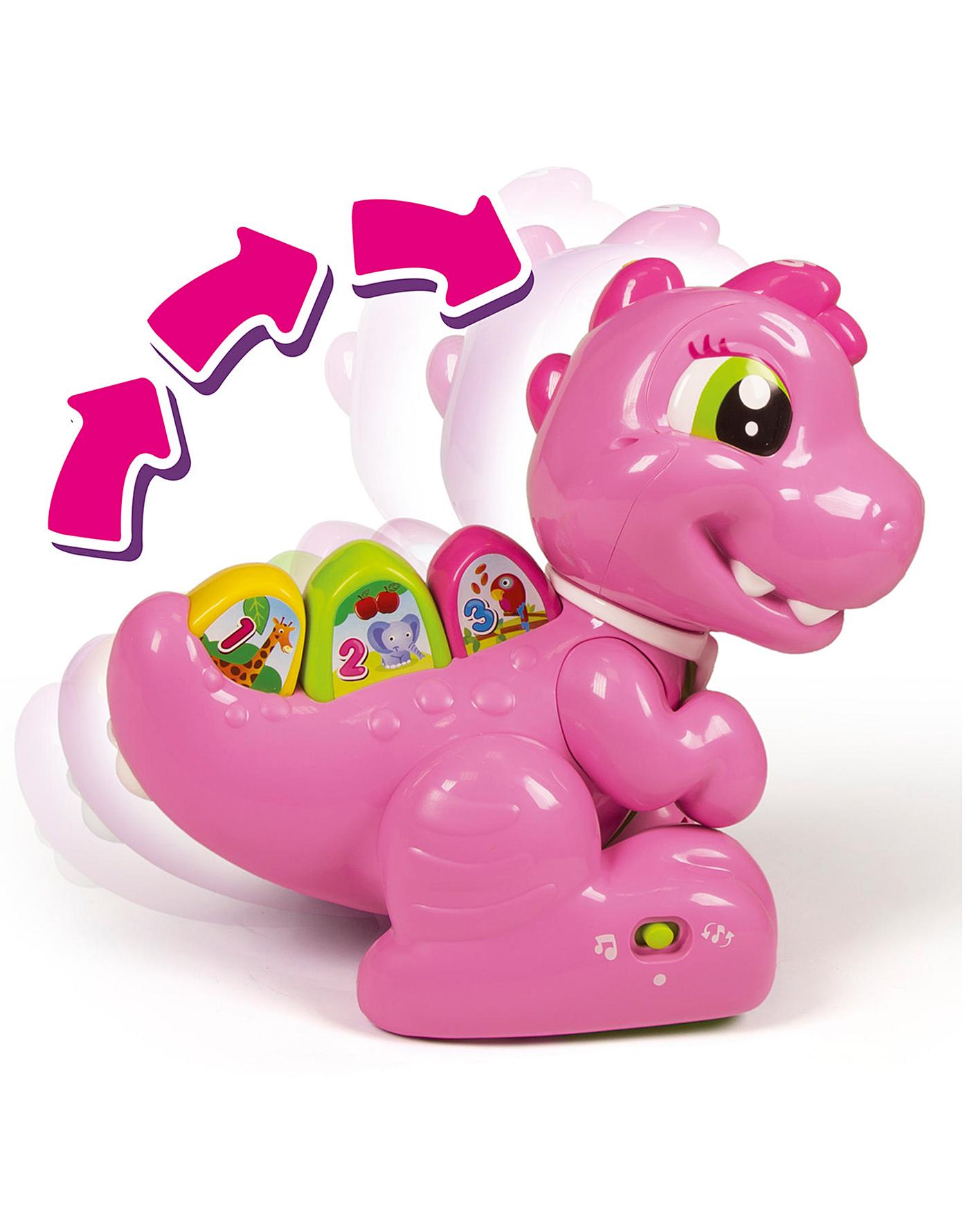 baby clementoni t rex pink