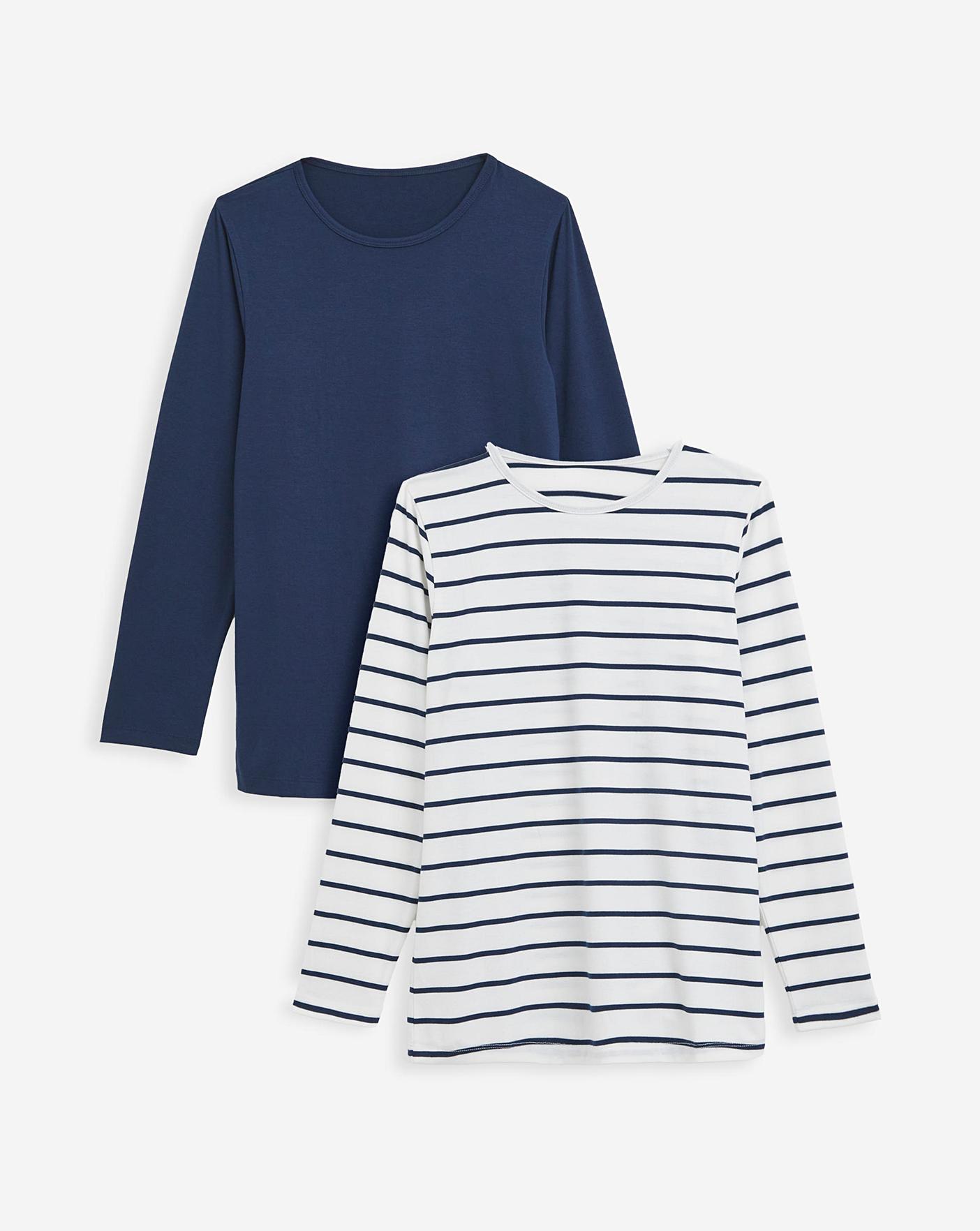 2 Pack Thermal Long Sleeve Tops Marisota