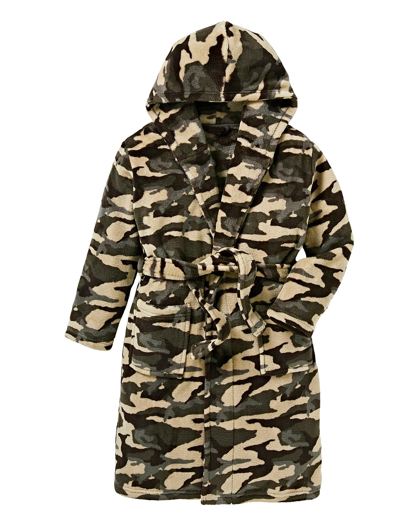 KD Boys Camouflage Dressing Gown | Crazy Clearance