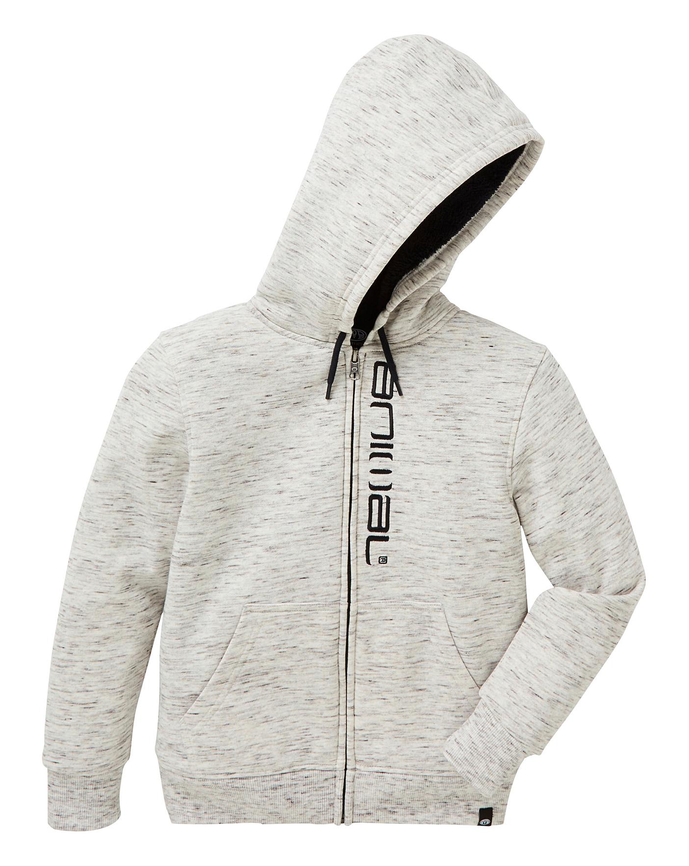 fully sherpa lined hoodie