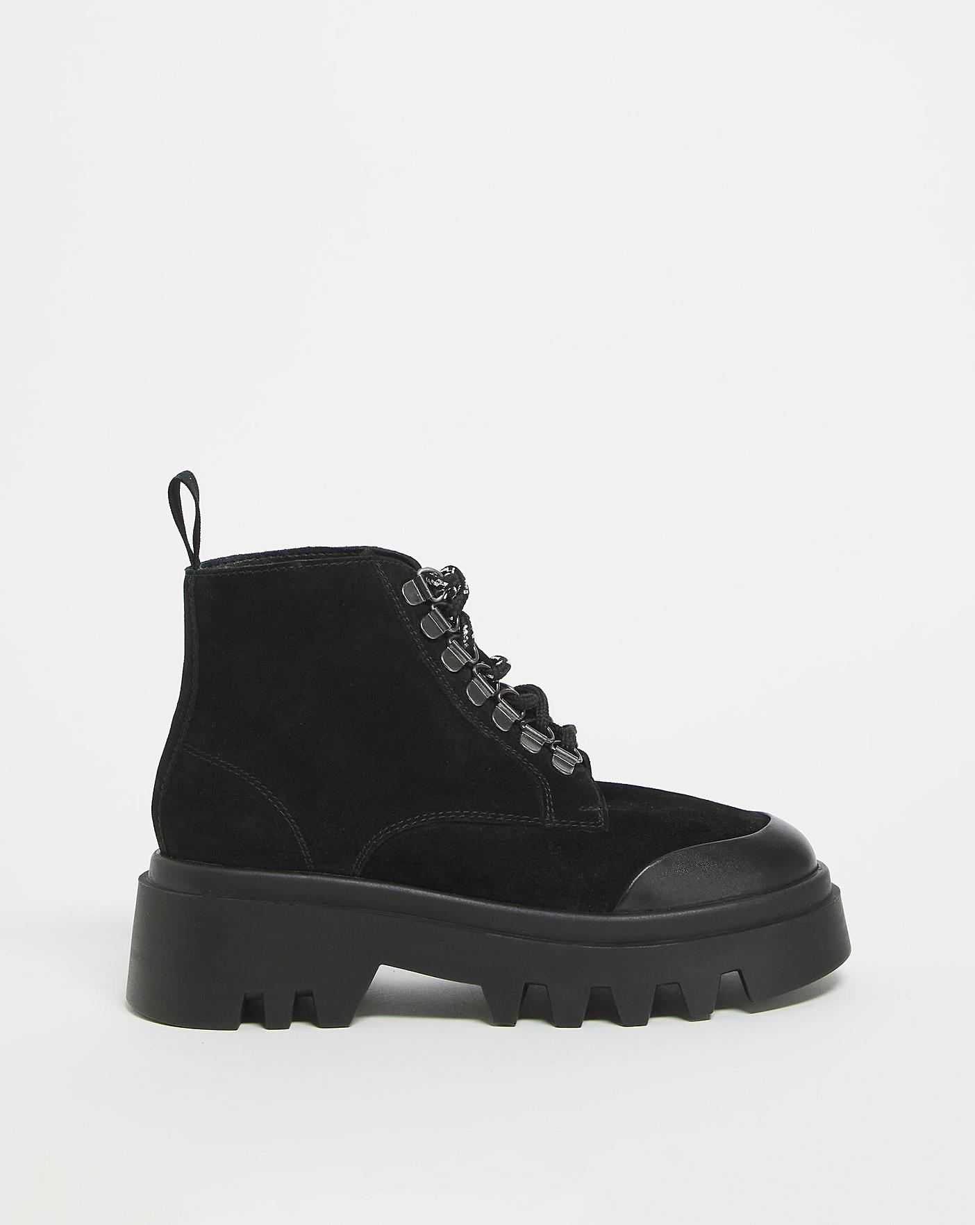 Chunky Hiker Ankle Boots Wide | J D Williams
