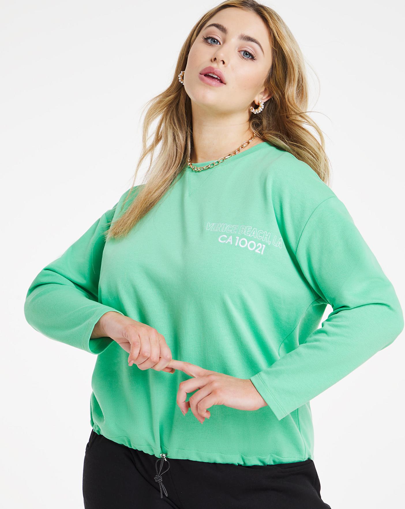 Venice Beach Sweat With Toggle Detail Simply Be