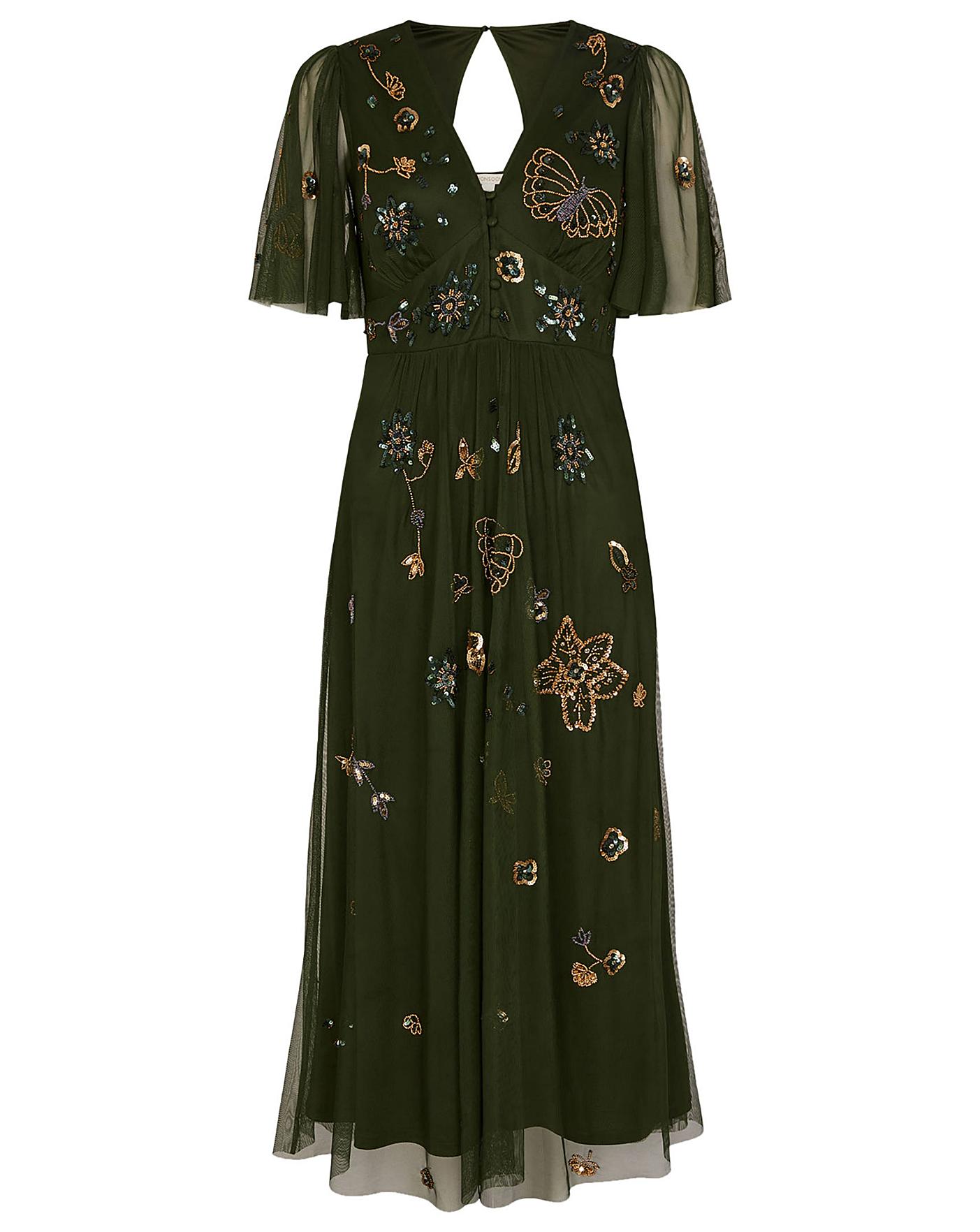 Monsoon Kylie Embroidered Midi Tea Dress Ambrose Wilson