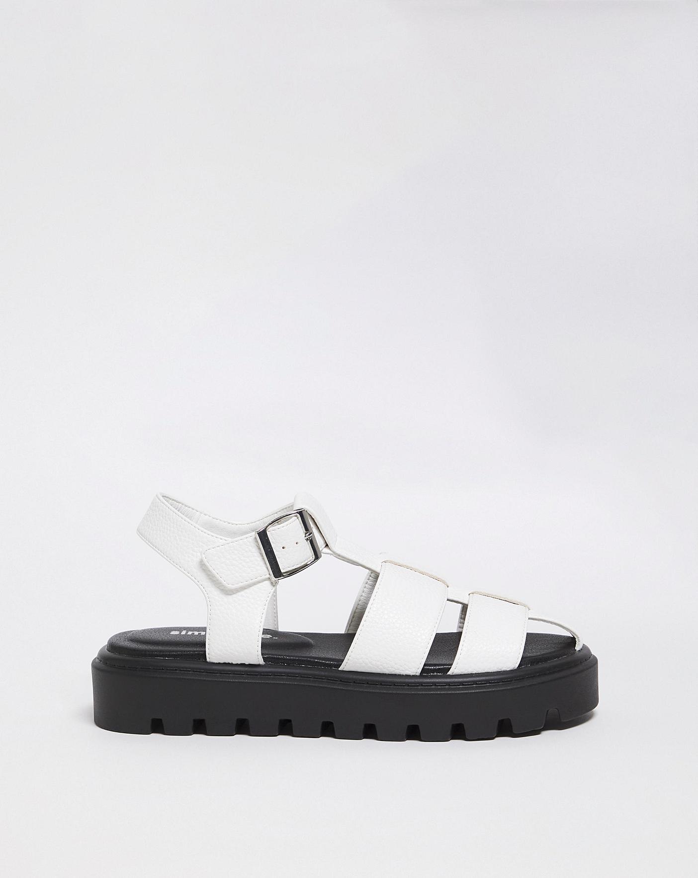 wide fit chunky sandals