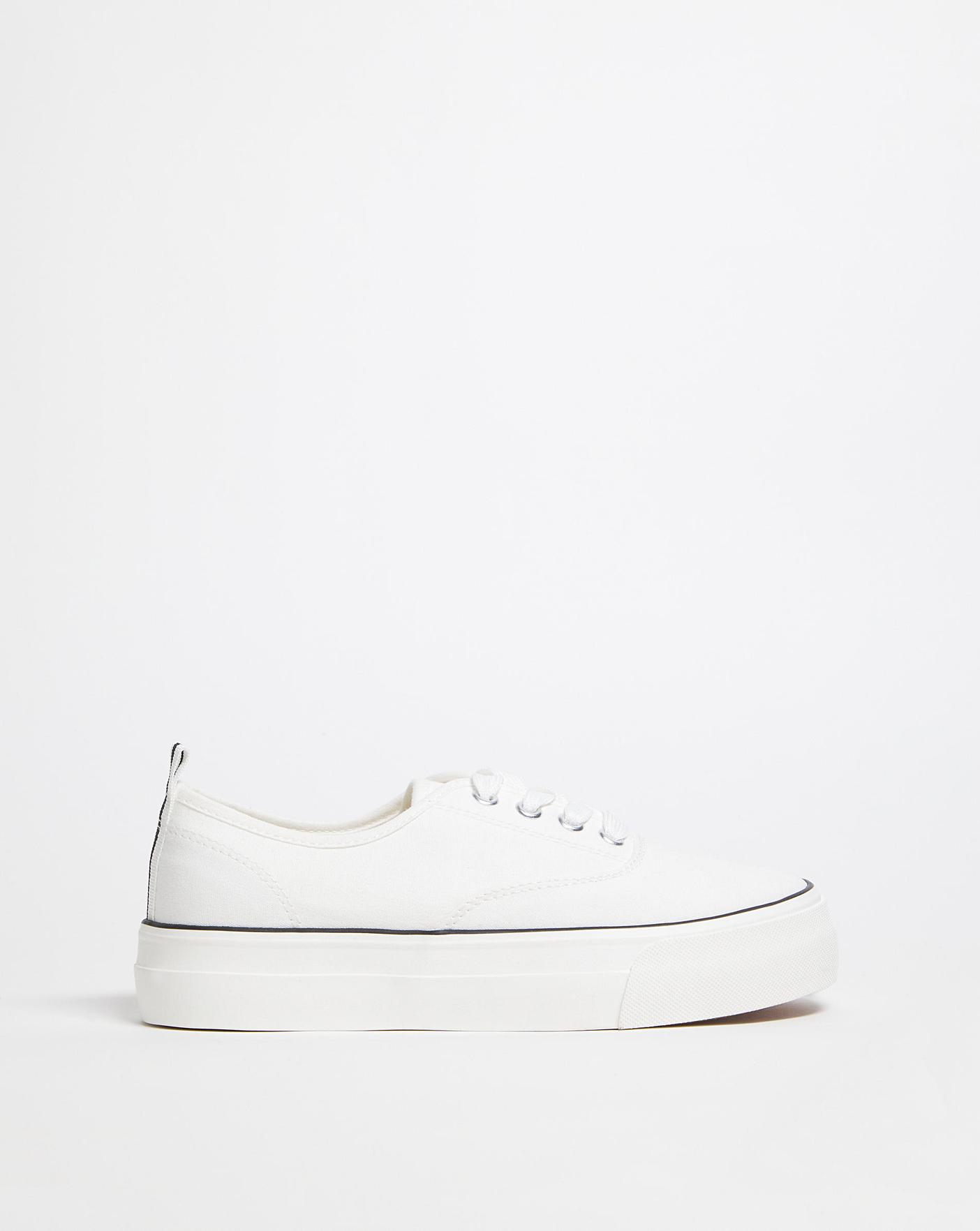 Stitch Detail Chunky Plimsole Ex Wide | Fashion World